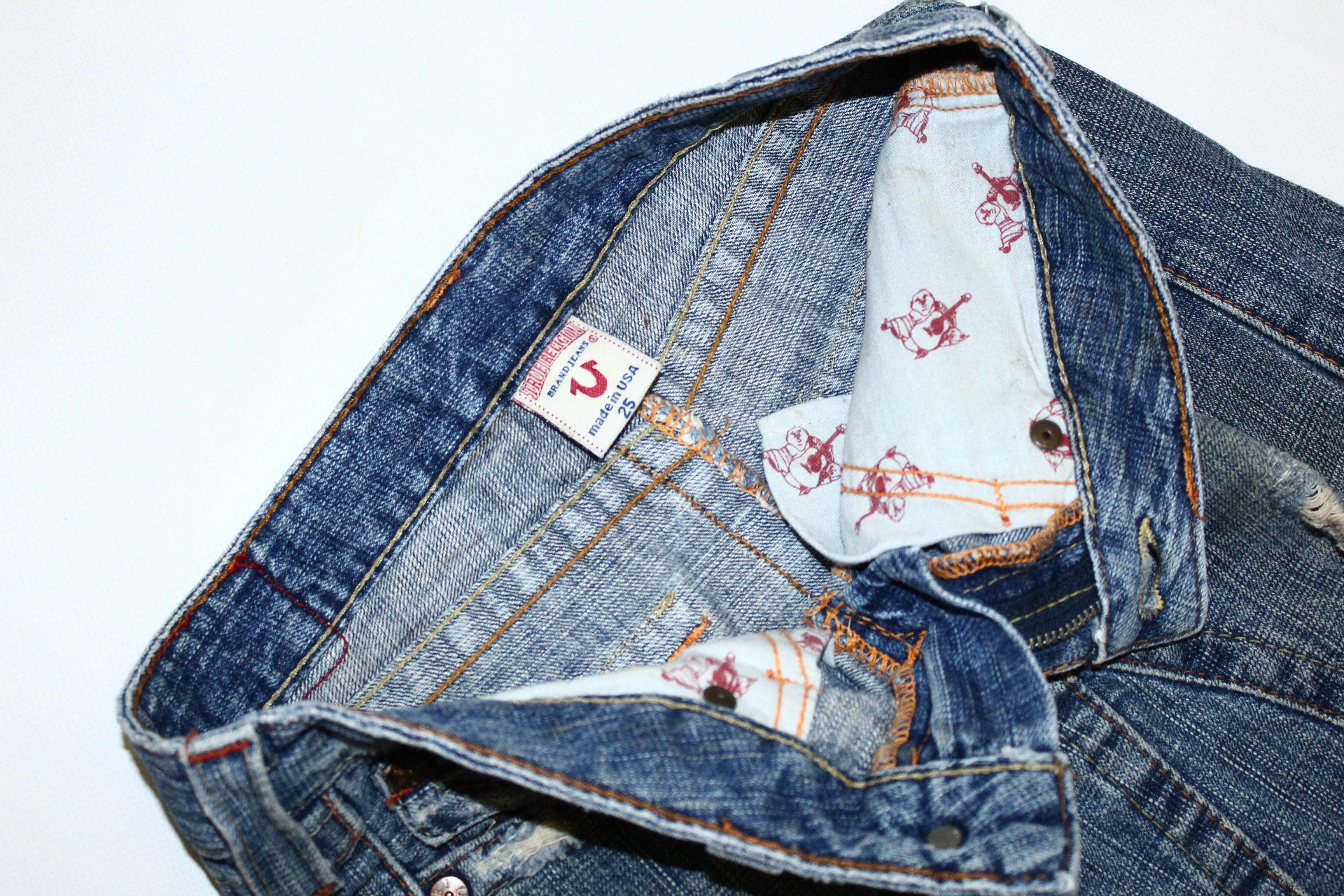 True Religion 💥VTG💥 True Religion Joey Stonewash Distressed Denim Skirt Size 25" / US 0 / IT 36 - 4 Thumbnail
