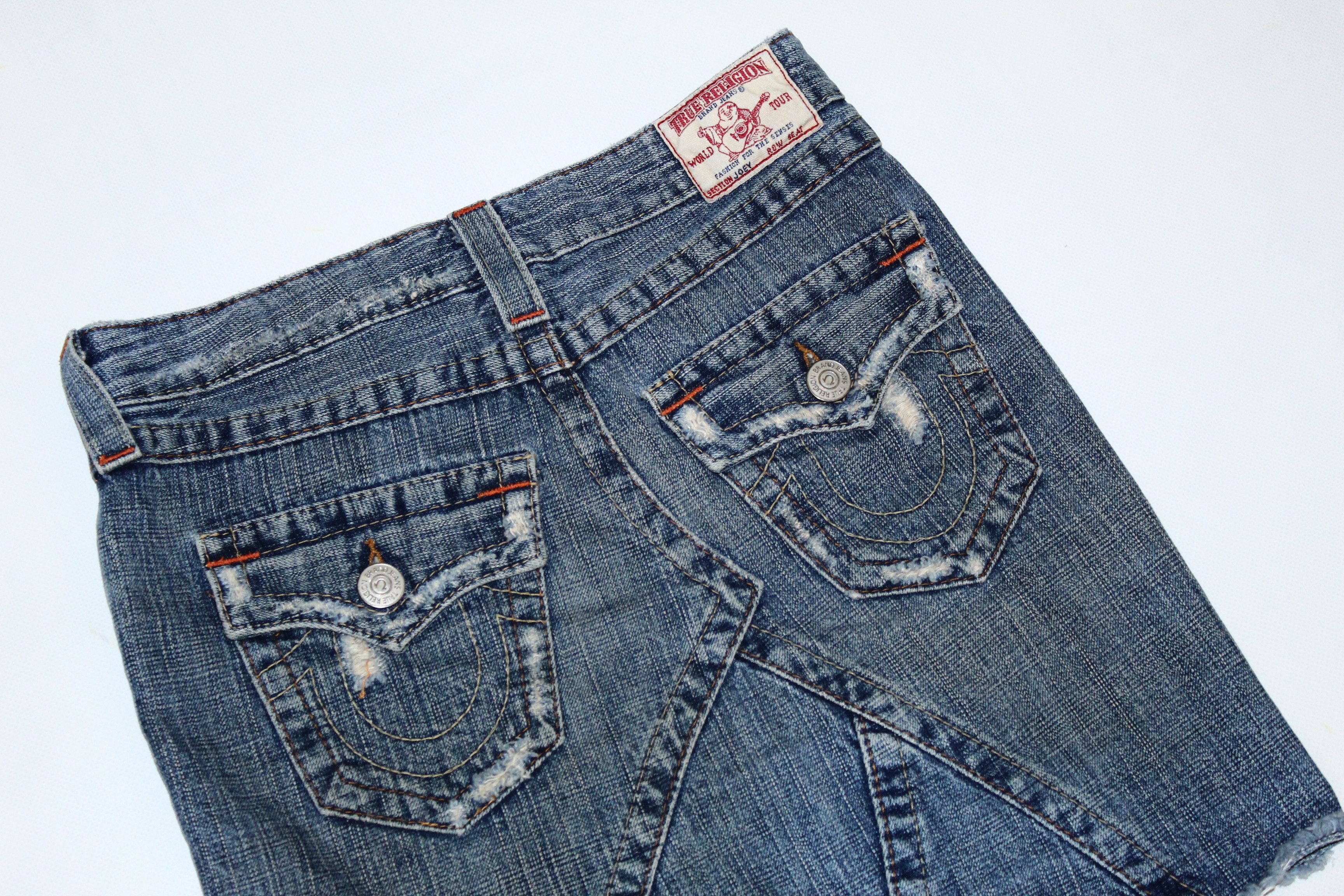 True Religion 💥VTG💥 True Religion Joey Stonewash Distressed Denim Skirt Size 25" / US 0 / IT 36 - 7 Thumbnail