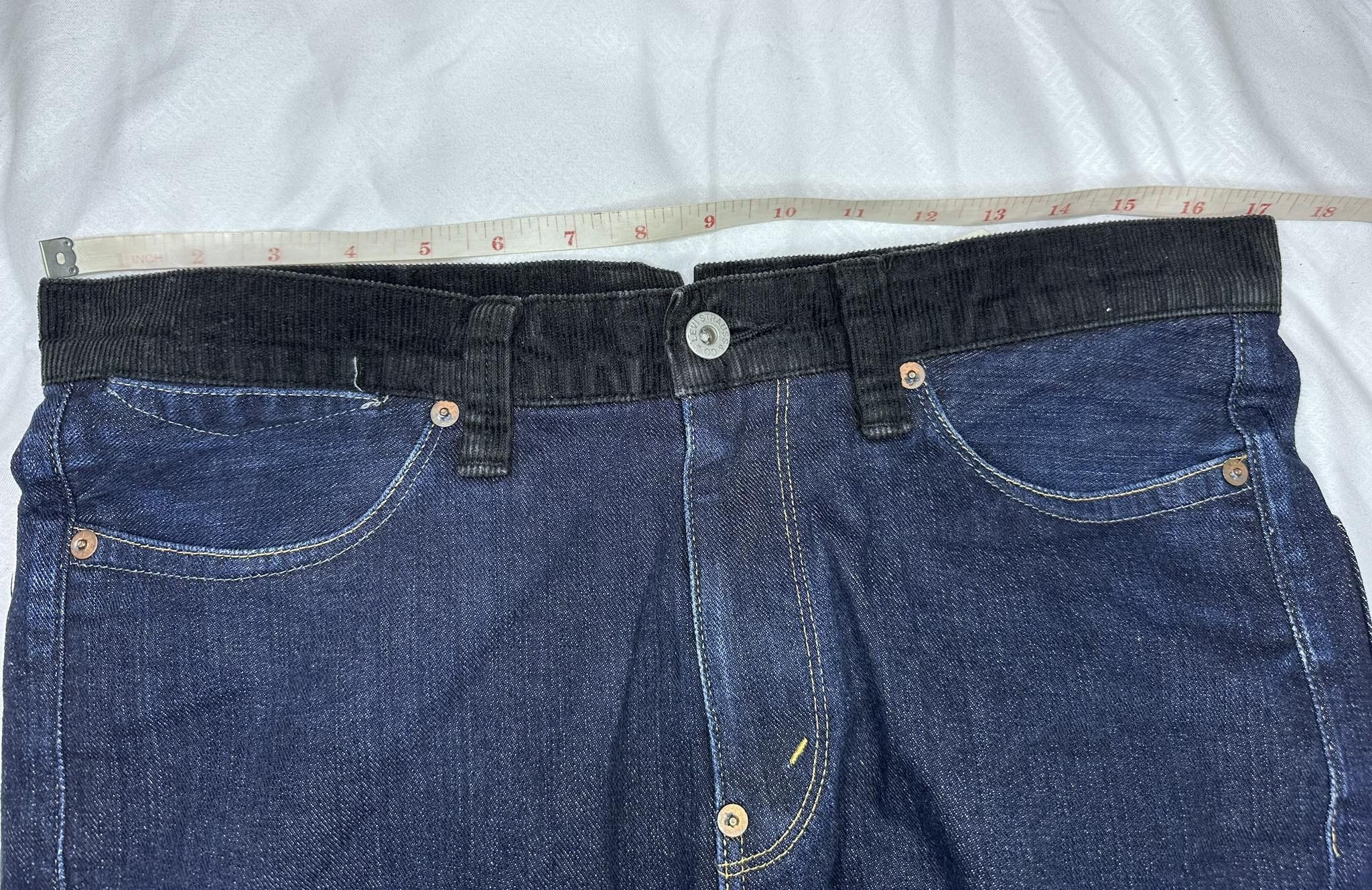 Comme des Garcons × Junya Watanabe × Levi's Junya Watanabe Man x Levi's Leather Right Pocket Jeans Size US 33 - 6 Thumbnail