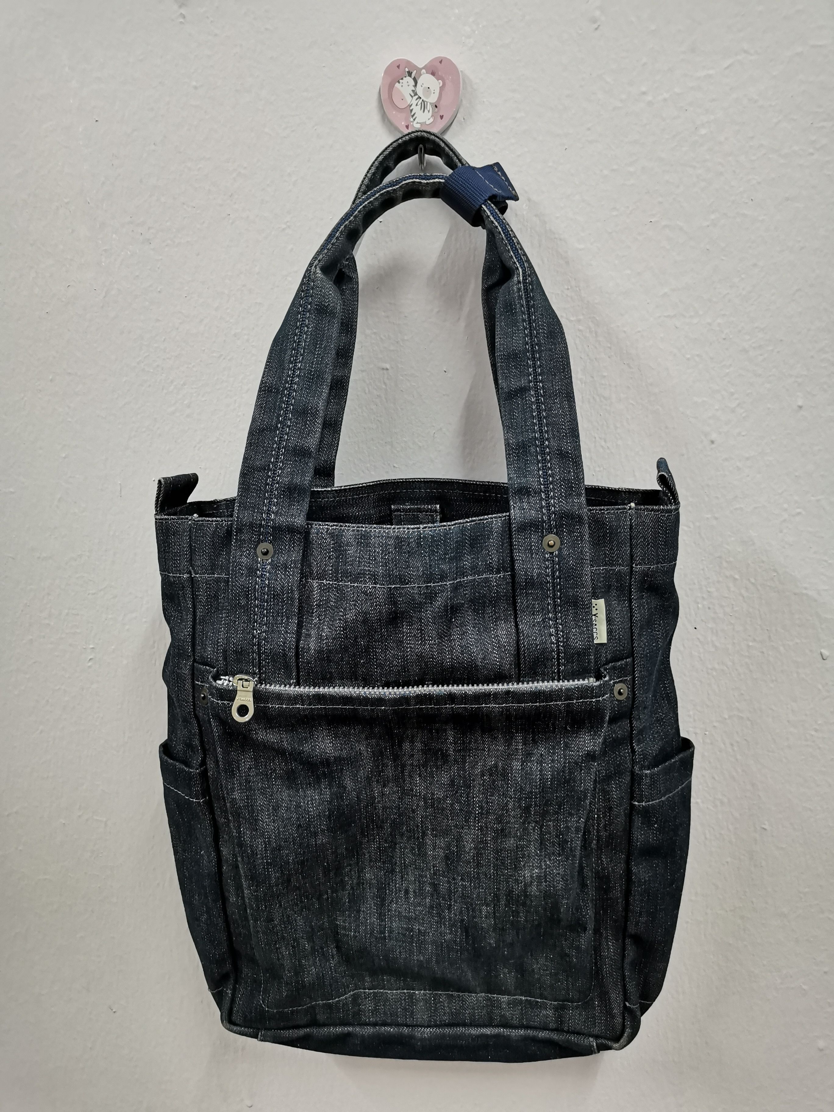 Vintage Y'saccs Byyohji Yamamoto Tote Bag in Blue, Men's