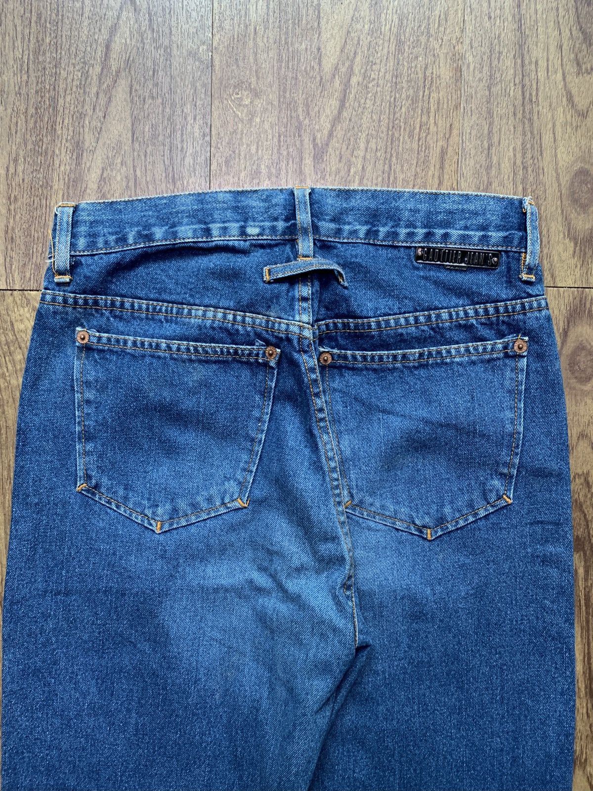 Jean Paul Gaultier Bleached Hem Denim Jeans Size US 29 - 8 Thumbnail