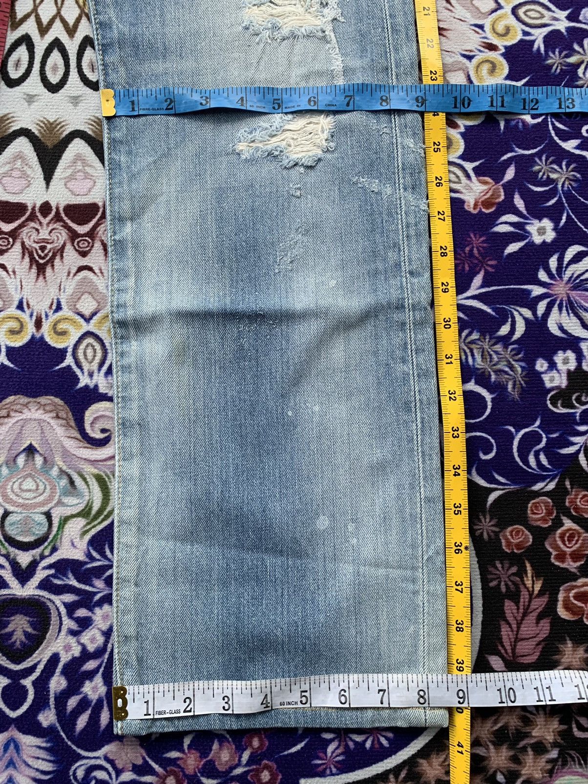 If Six Was Nine Vintage Levis 501 Distressed Denim Size US 32 / EU 48 - 11 Thumbnail