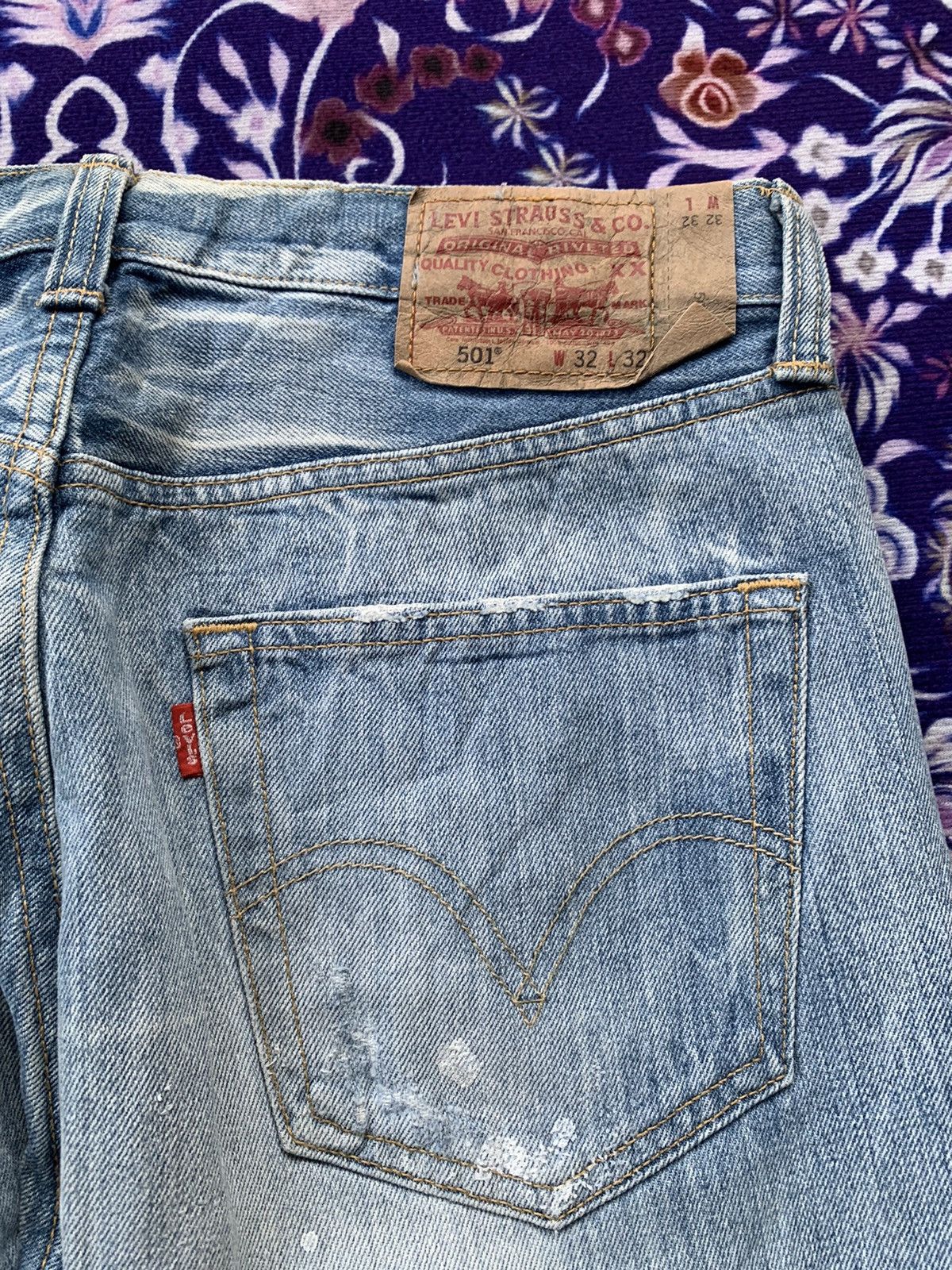 If Six Was Nine Vintage Levis 501 Distressed Denim Size US 32 / EU 48 - 10 Thumbnail