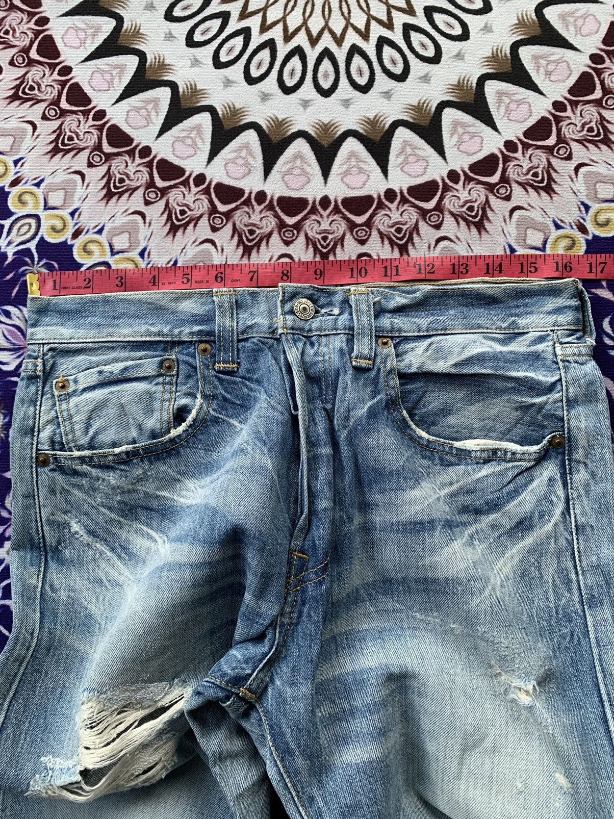 If Six Was Nine Vintage Levis 501 Distressed Denim Size US 32 / EU 48 - 13 Thumbnail