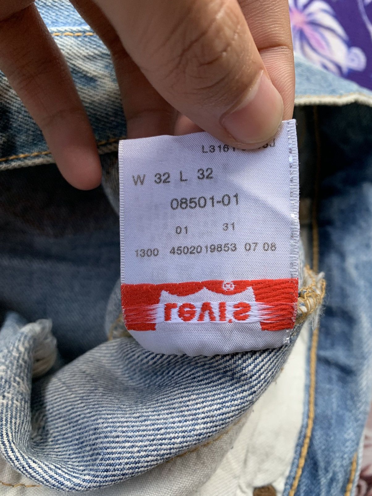 If Six Was Nine Vintage Levis 501 Distressed Denim Size US 32 / EU 48 - 5 Thumbnail