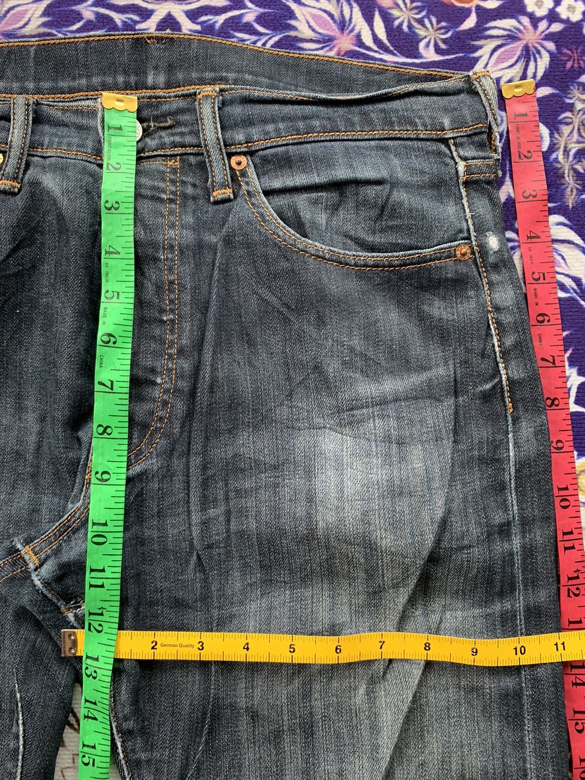 If Six Was Nine Levis 501 Faded Wash Denim Size US 34 / EU 50 - 10 Thumbnail