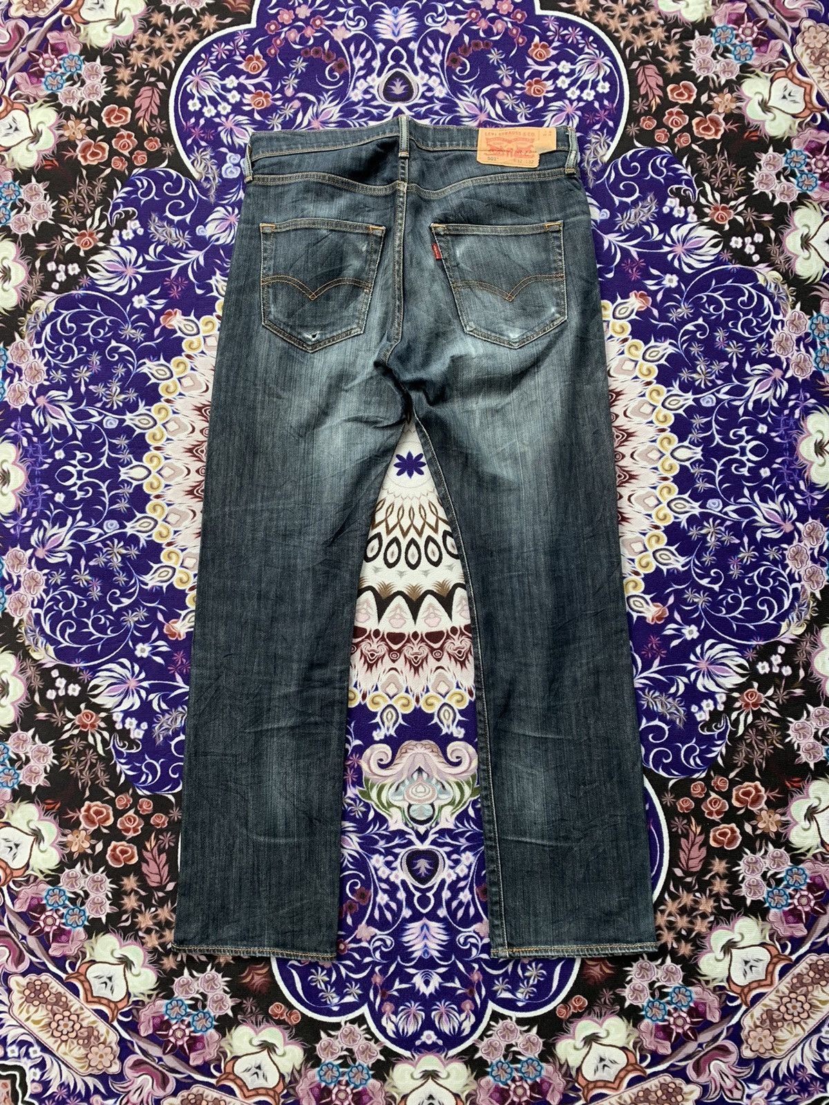 If Six Was Nine Levis 501 Faded Wash Denim Size US 34 / EU 50 - 6 Thumbnail