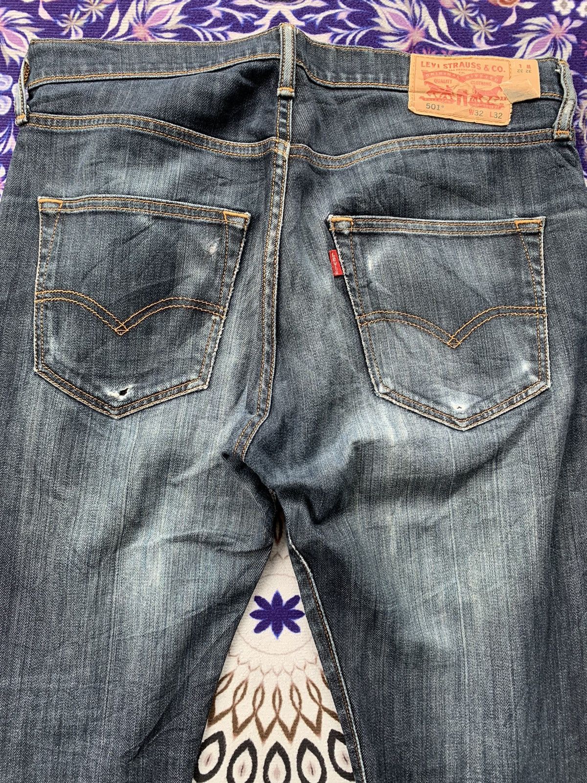 If Six Was Nine Levis 501 Faded Wash Denim Size US 34 / EU 50 - 7 Thumbnail