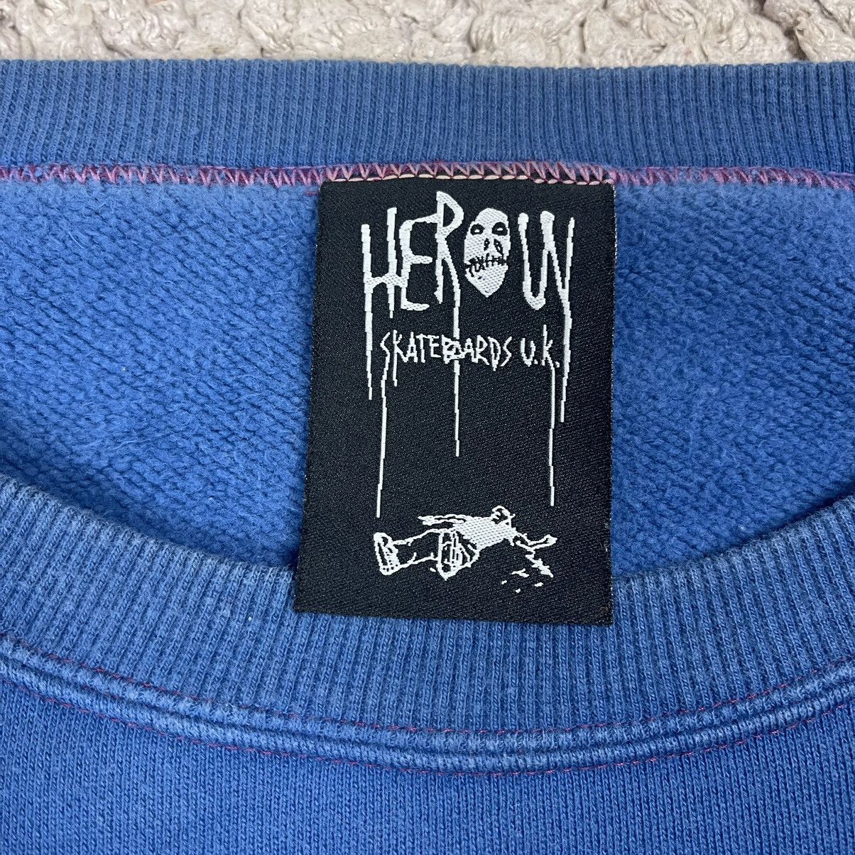 Vintage Vintage Herow Skateboards U.K Sweatshirt Size US L / EU 52-54 / 3 - 14 Thumbnail