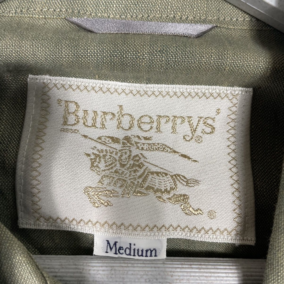 Burberry Prorsum × Designer × Vintage 💥 90s BURBERRYS BUTTON SAFARI SHIRT JACKET Size US M / EU 48-50 / 2 - 7 Thumbnail