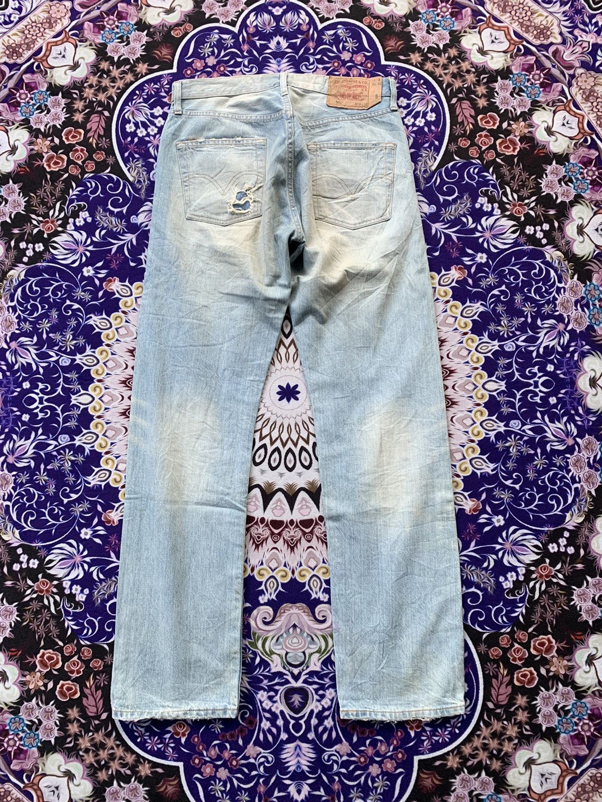 Levi's Vintage Levis 501 Distressed Denim Size US 32 / EU 48 - 8 Thumbnail