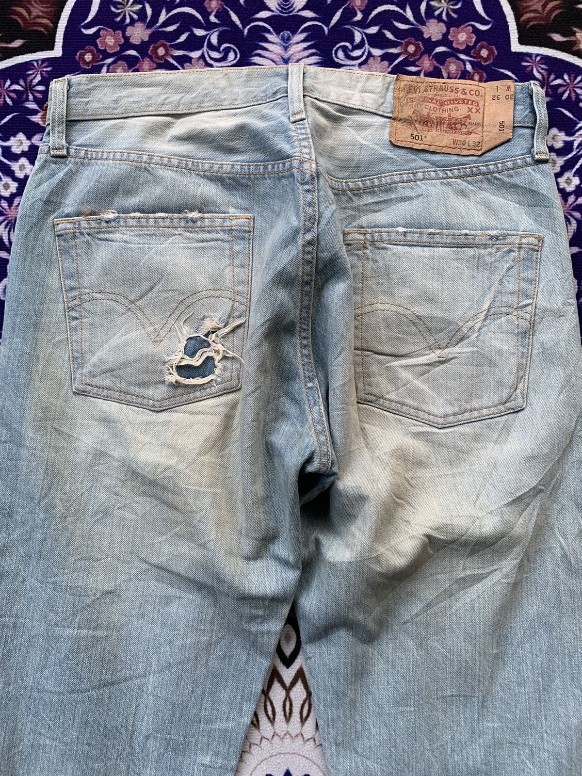 Levi's Vintage Levis 501 Distressed Denim Size US 32 / EU 48 - 11 Thumbnail