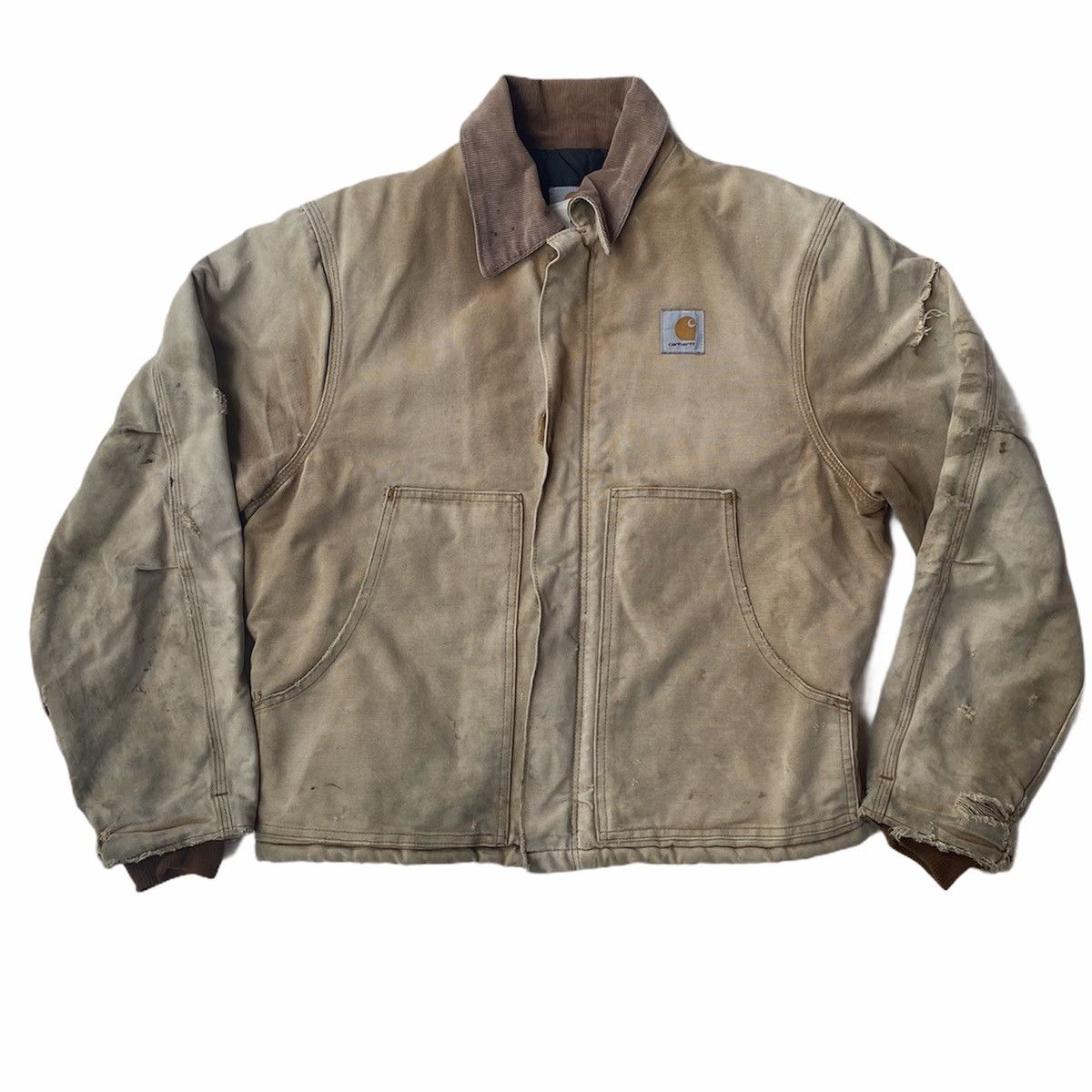 Carhartt Vintage Sun Faded And Distressed Carhartt Jacket Size US L / EU 52-54 / 3 - 1 Thumbnail