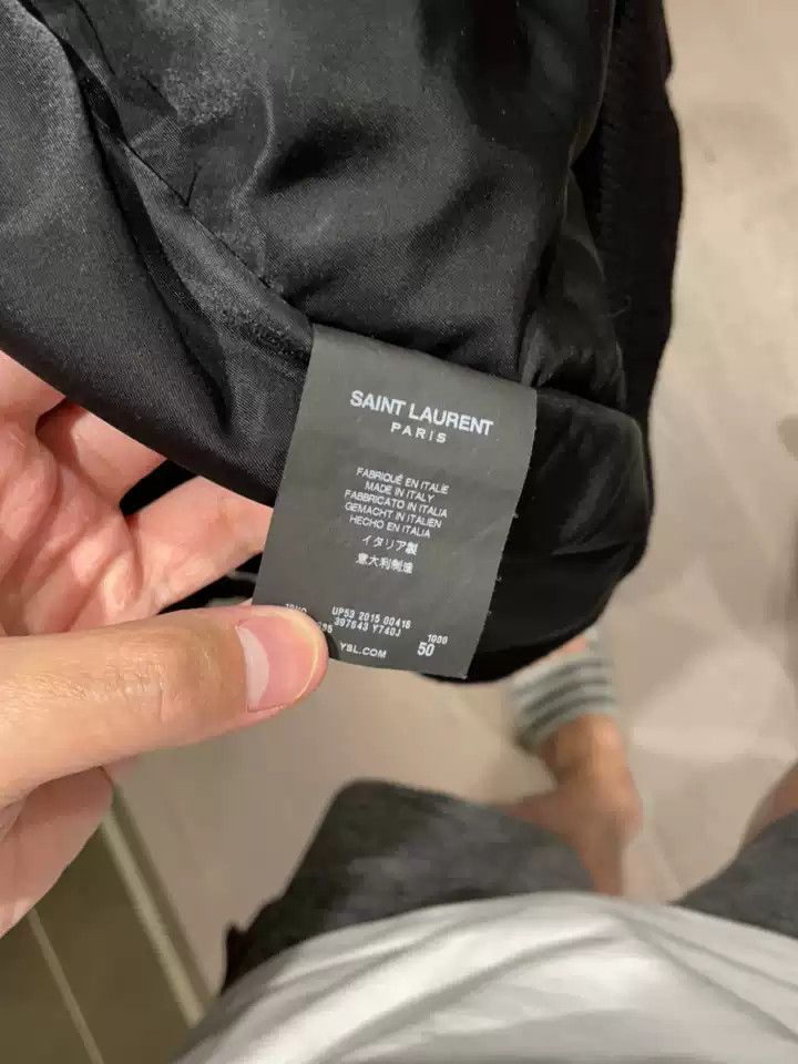 Yves Saint Laurent Saint Laurent Black Flight Bomber Jacket Size 50 Size US M / EU 48-50 / 2 - 4 Thumbnail