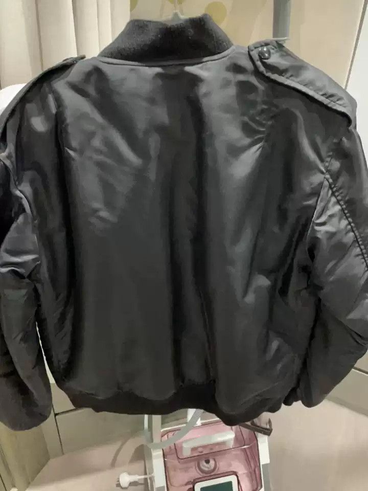 Yves Saint Laurent Saint Laurent Black Flight Bomber Jacket Size 50 Size US M / EU 48-50 / 2 - 2 Thumbnail