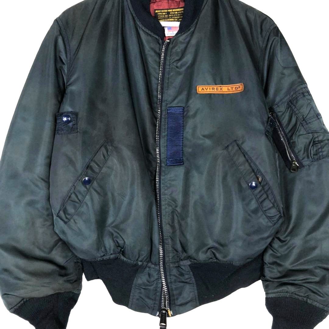 Avirex × Vintage 💥 VINTAGE AVIREX MA-1 BOMBER RIVERSIBLE JACKET Size US M / EU 48-50 / 2 - 5 Thumbnail