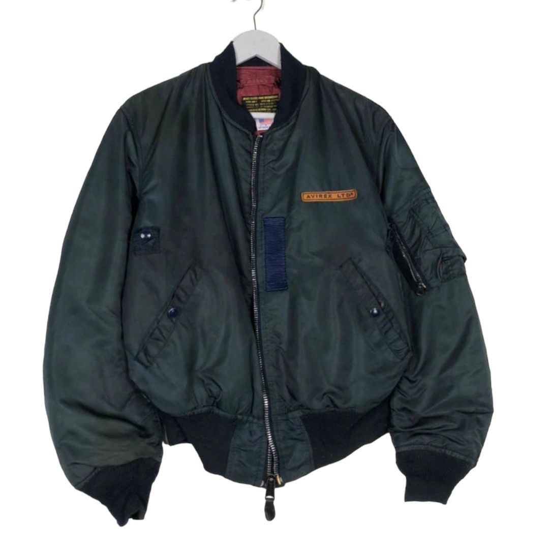 Avirex × Vintage 💥 VINTAGE AVIREX MA-1 BOMBER RIVERSIBLE JACKET Size US M / EU 48-50 / 2 - 3 Thumbnail