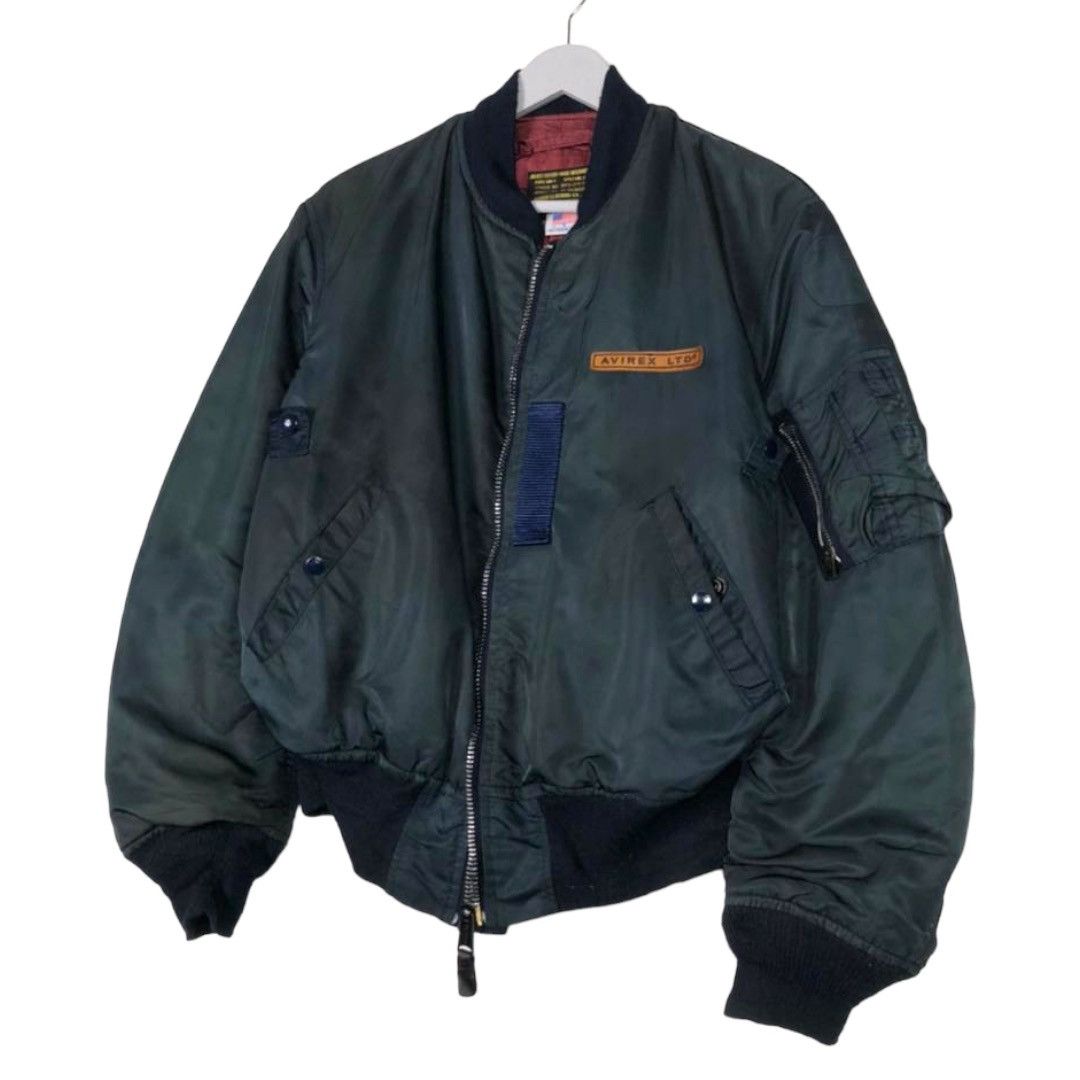Avirex × Vintage 💥 VINTAGE AVIREX MA-1 BOMBER RIVERSIBLE JACKET Size US M / EU 48-50 / 2 - 4 Thumbnail