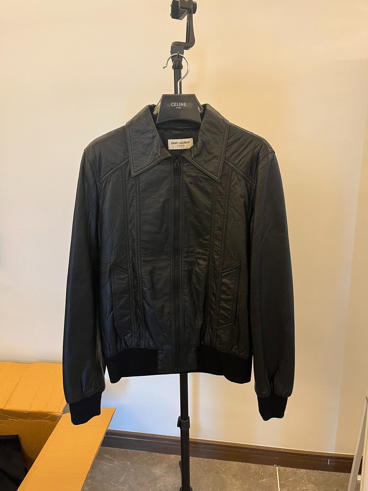 Yves Saint Laurent Saint Laurent Leather Jacket Size 48 Size US M / EU 48-50 / 2 - 1 Thumbnail