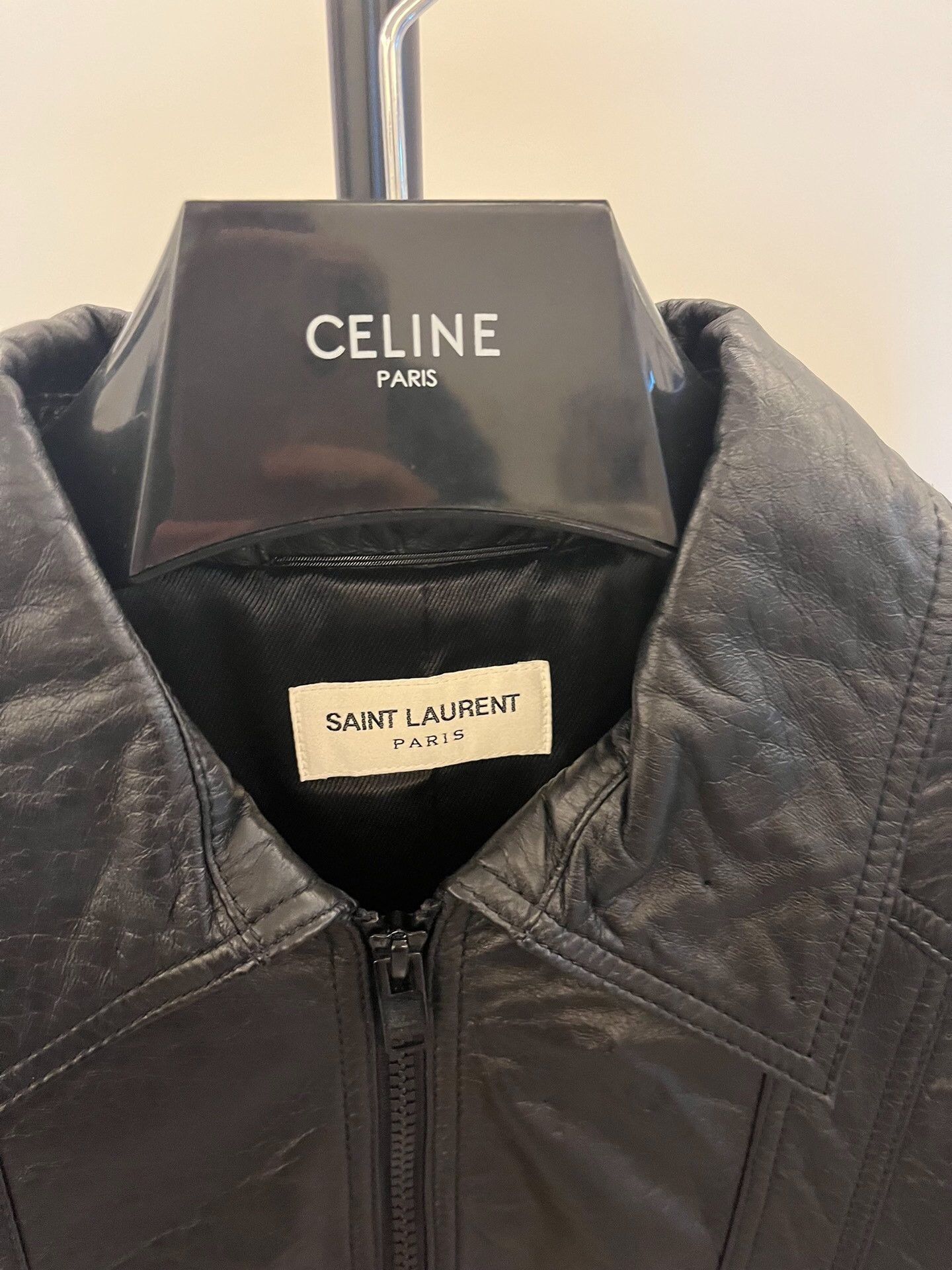 Yves Saint Laurent Saint Laurent Leather Jacket Size 48 Size US M / EU 48-50 / 2 - 3 Thumbnail