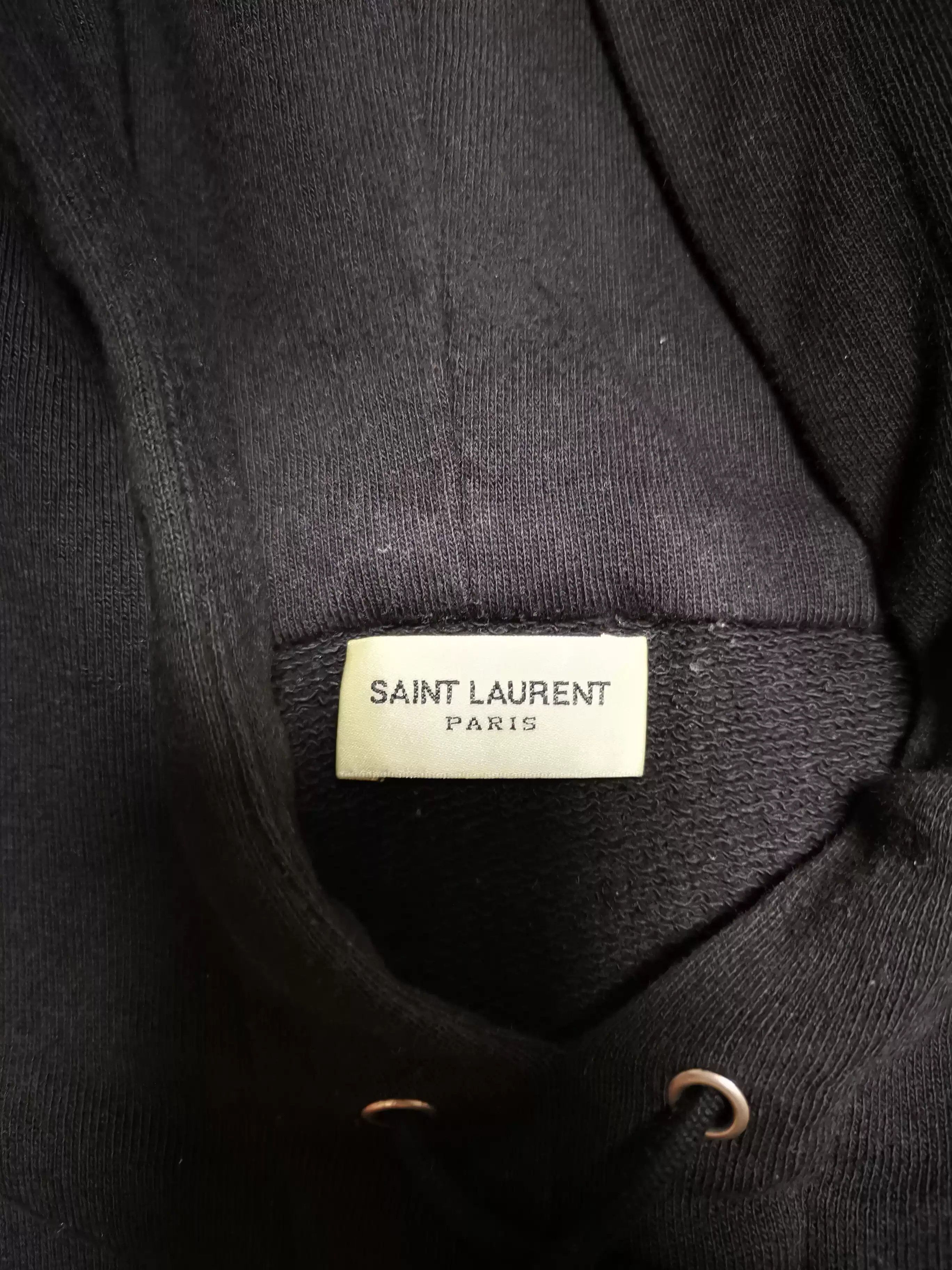 Yves Saint Laurent Saint Laurent Black Logo Hoodie Size S Size US S / EU 44-46 / 1 - 3 Thumbnail