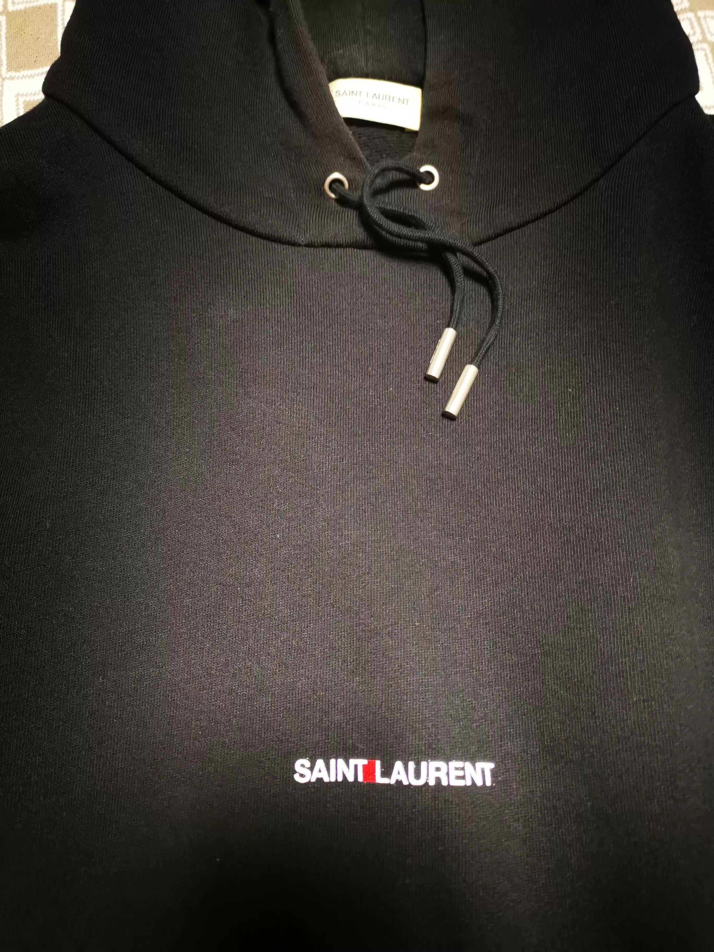 Yves Saint Laurent Saint Laurent Black Logo Hoodie Size S Size US S / EU 44-46 / 1 - 2 Thumbnail