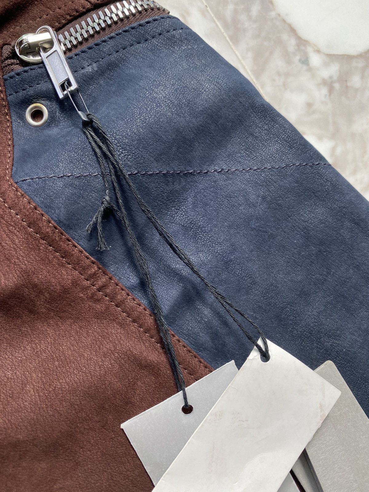 Rick Owens Bdnew Rick Owens Extrarare Burgundy Full Leather Cargo Pants Size US 32 / EU 48 - 8 Thumbnail