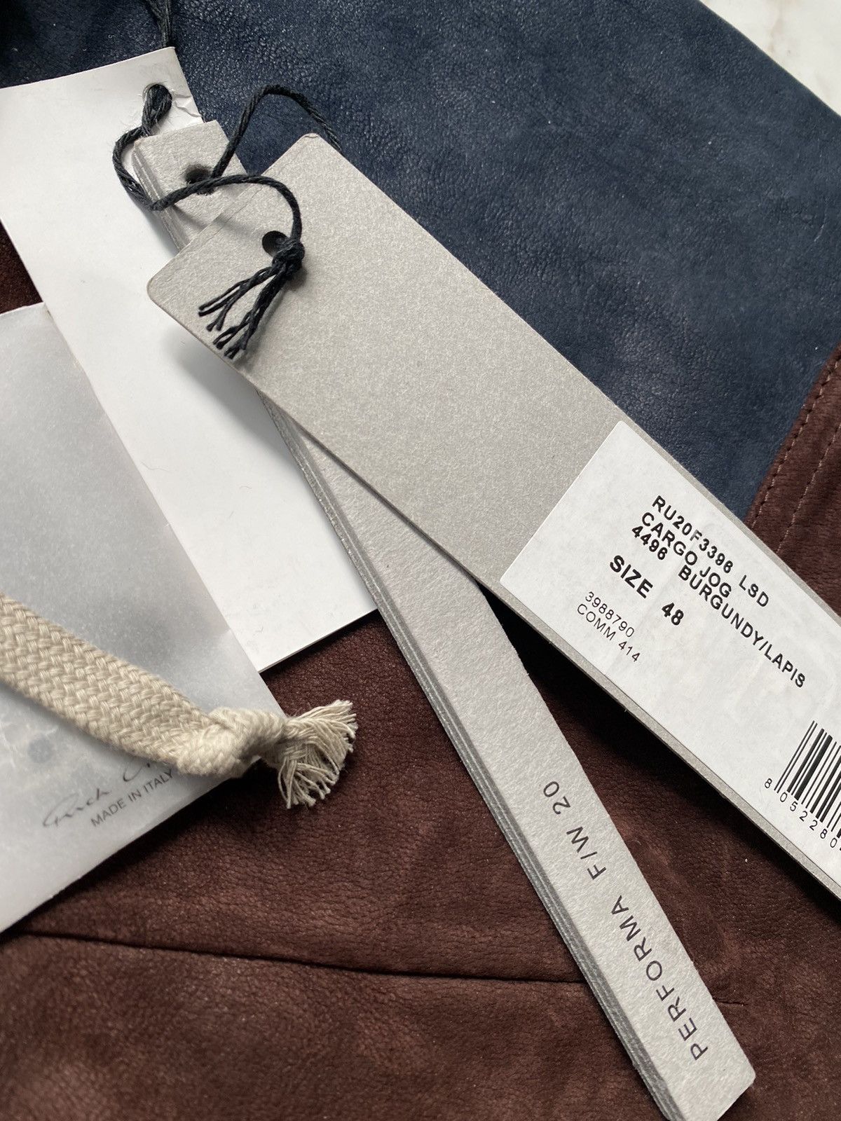 Rick Owens Bdnew Rick Owens Extrarare Burgundy Full Leather Cargo Pants Size US 32 / EU 48 - 3 Thumbnail