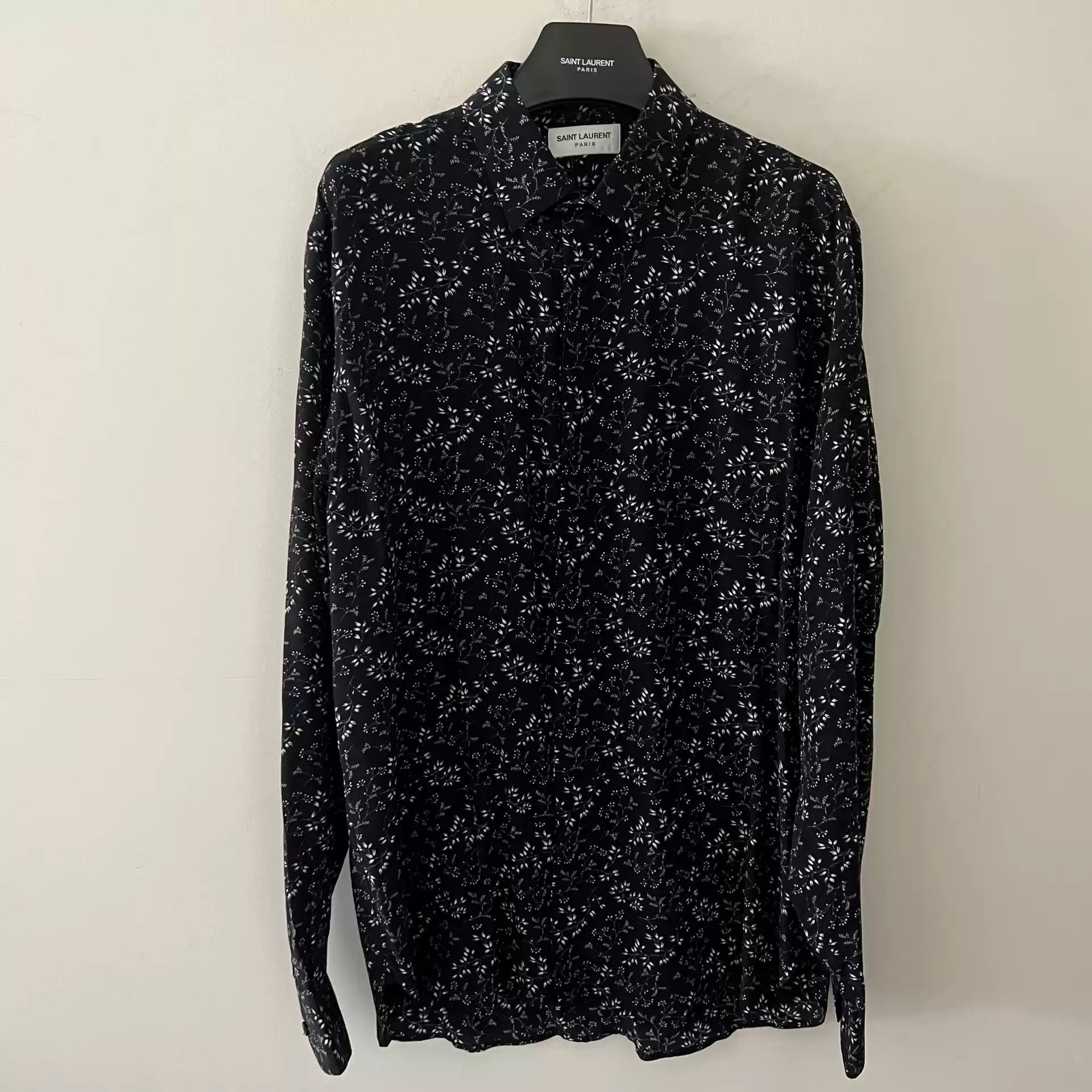 Saint Laurent Silk Floral Shirt Size L