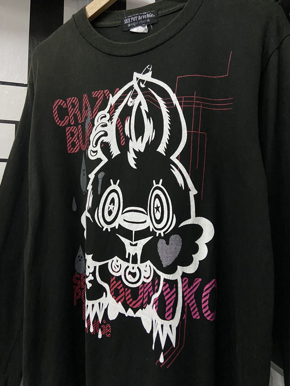 Japanese Brand × Seditionaries × Vintage Vintage Sex Pot Revenge “Crazy Bunny” Long Sleeve Tshirt Size US M / EU 48-50 / 2 - 7 Thumbnail