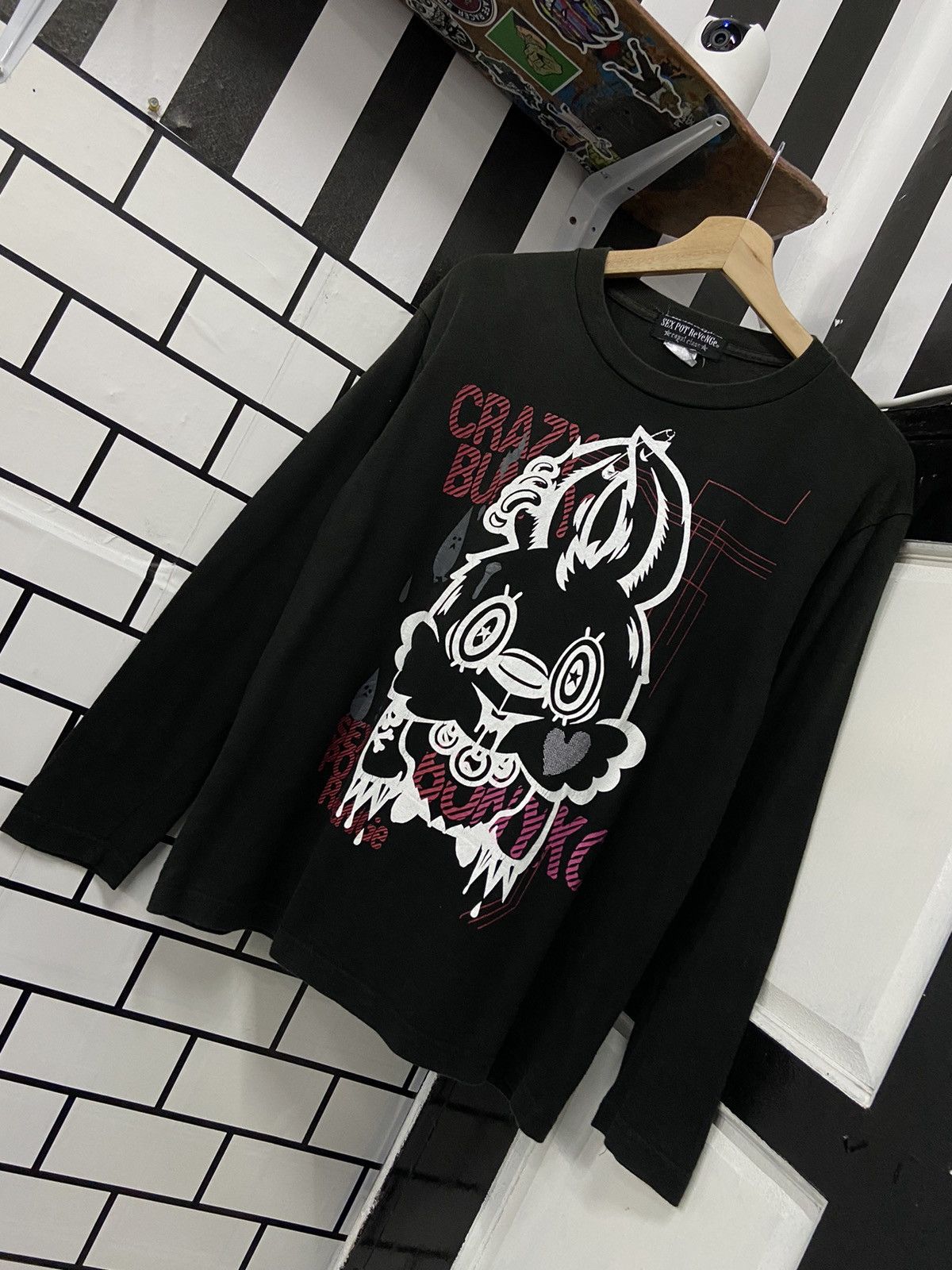 Japanese Brand × Seditionaries × Vintage Vintage Sex Pot Revenge “Crazy Bunny” Long Sleeve Tshirt Size US M / EU 48-50 / 2 - 3 Thumbnail
