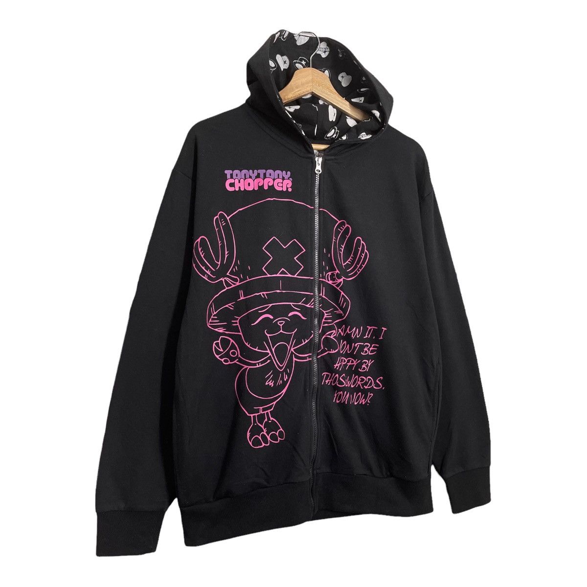 Anime One Piece Big Logo Zipper Hoodies Size L Size US L / EU 52-54 / 3 - 2 Thumbnail