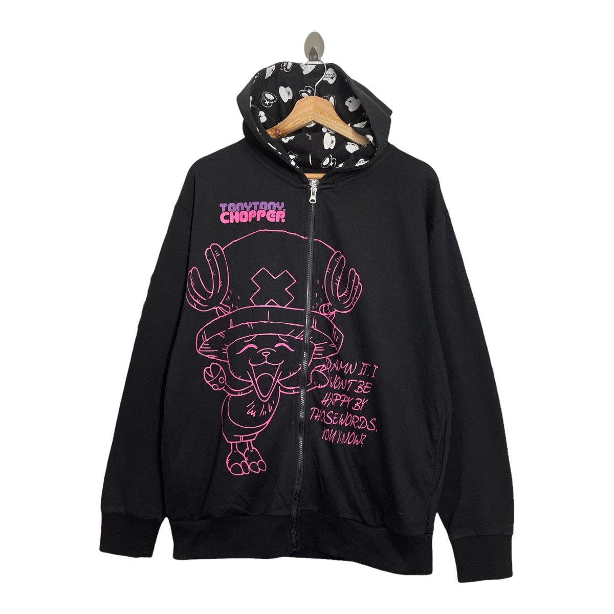 Anime One Piece Big Logo Zipper Hoodies Size L Size US L / EU 52-54 / 3 - 3 Thumbnail