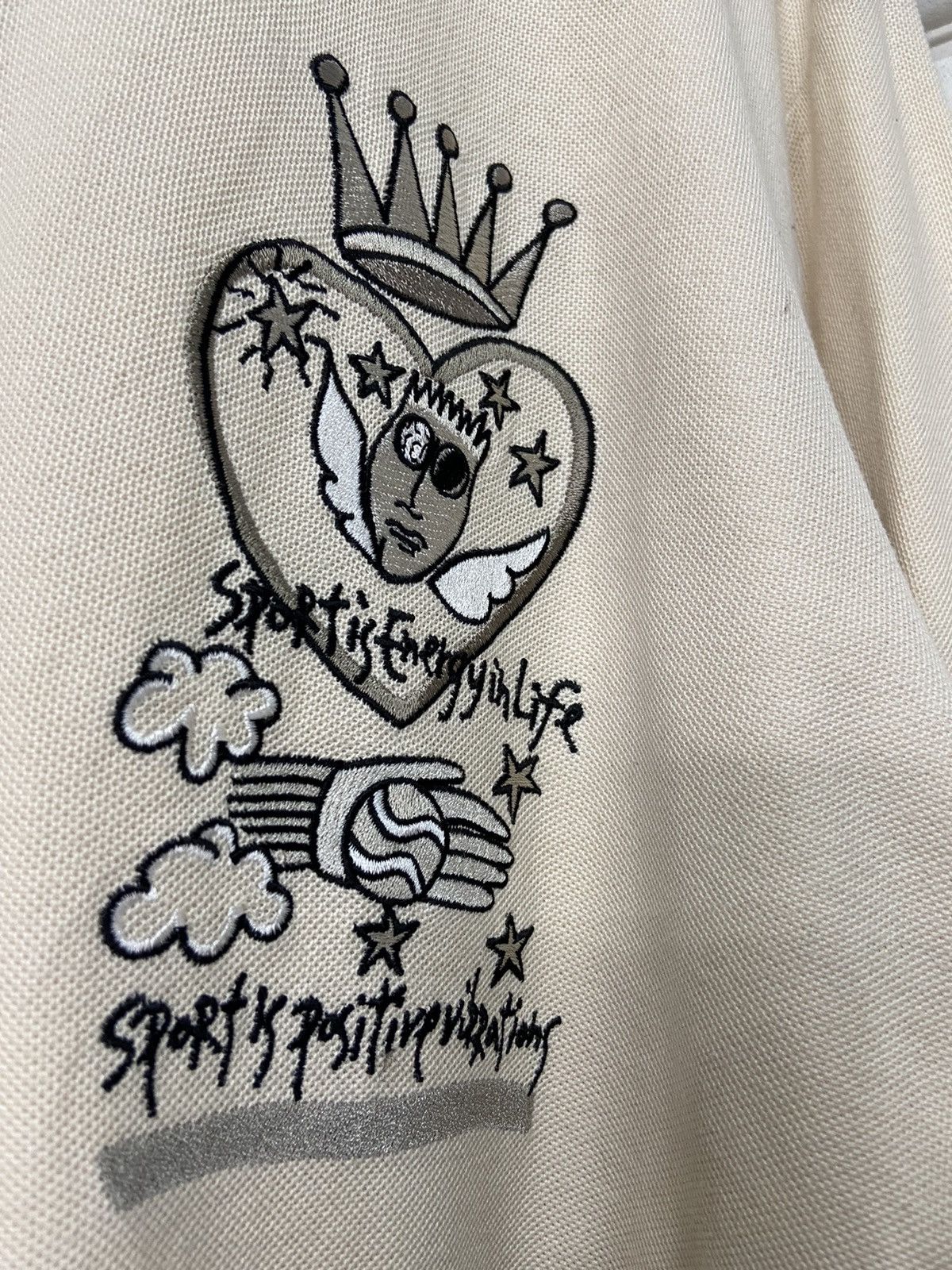 Jean Charles De Castelbajac × Vintage Vintage Jean Charles De Castelbajac Embroidered LS Polo Size US L / EU 52-54 / 3 - 5 Thumbnail