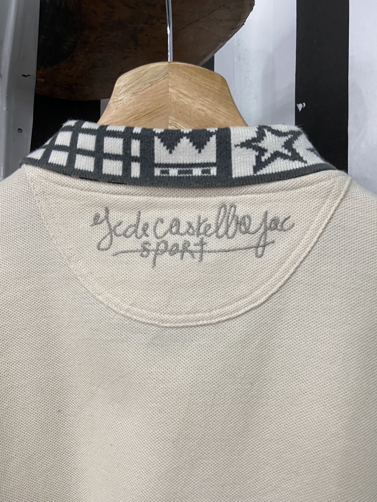 Jean Charles De Castelbajac × Vintage Vintage Jean Charles De Castelbajac Embroidered LS Polo Size US L / EU 52-54 / 3 - 10 Thumbnail
