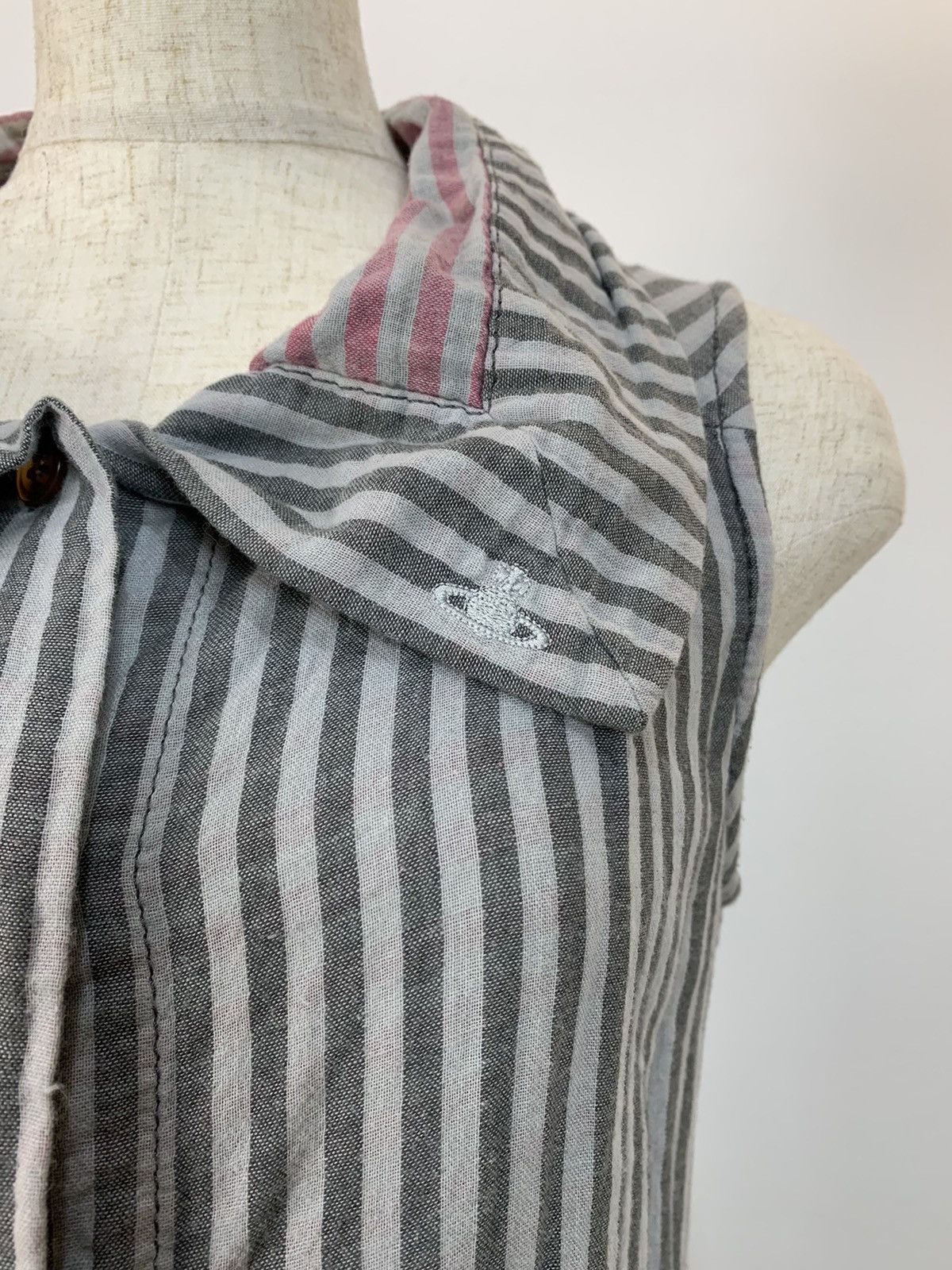 Vivienne Westwood Vivienne Westwood Striped Vest Shirt Size XS / US 0-2 / IT 36-38 - 4 Thumbnail