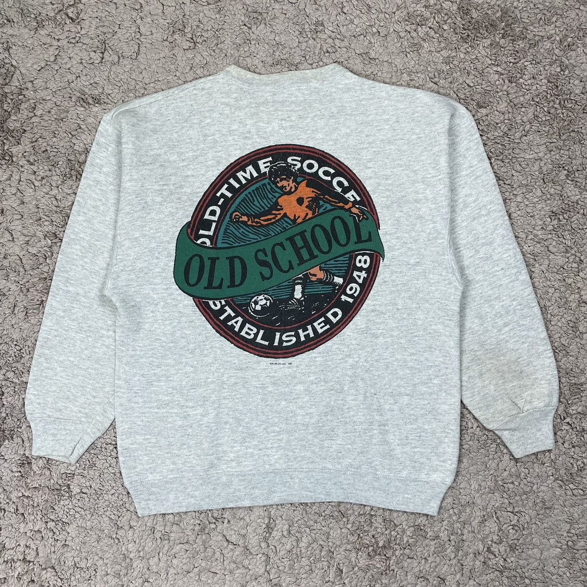 Vintage Vintage Old School Soccer Sweatshirt Size US L / EU 52-54 / 3 - 1 Thumbnail