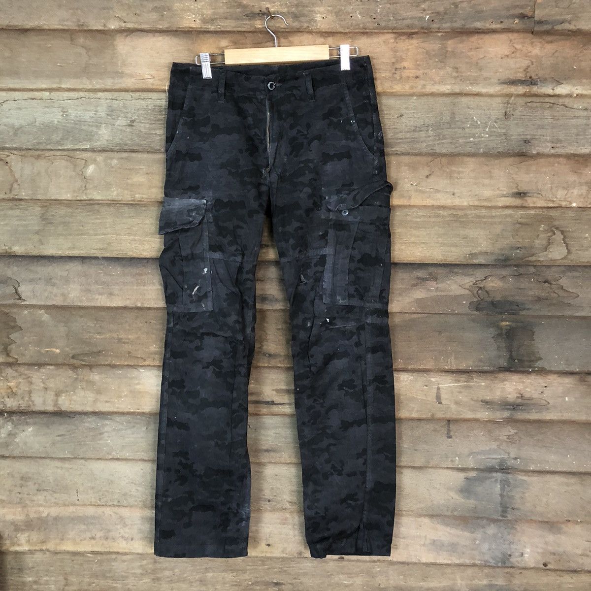 Japanese Brand Gladiotor Grey camo multi pocket utility Cargo Pants #7062 Size US 28 / EU 44 - 1 Thumbnail