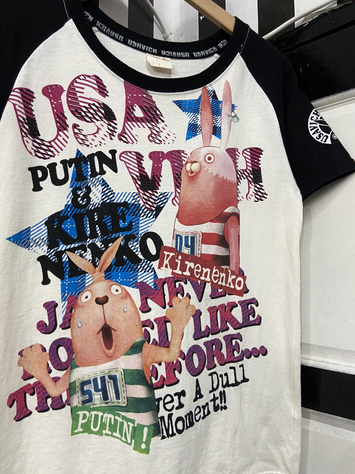Japanese Brand × Mtv × Vintage Mtv X Usavich kireneko and Raglan Tshirt Size US XS / EU 42 / 0 - 4 Thumbnail