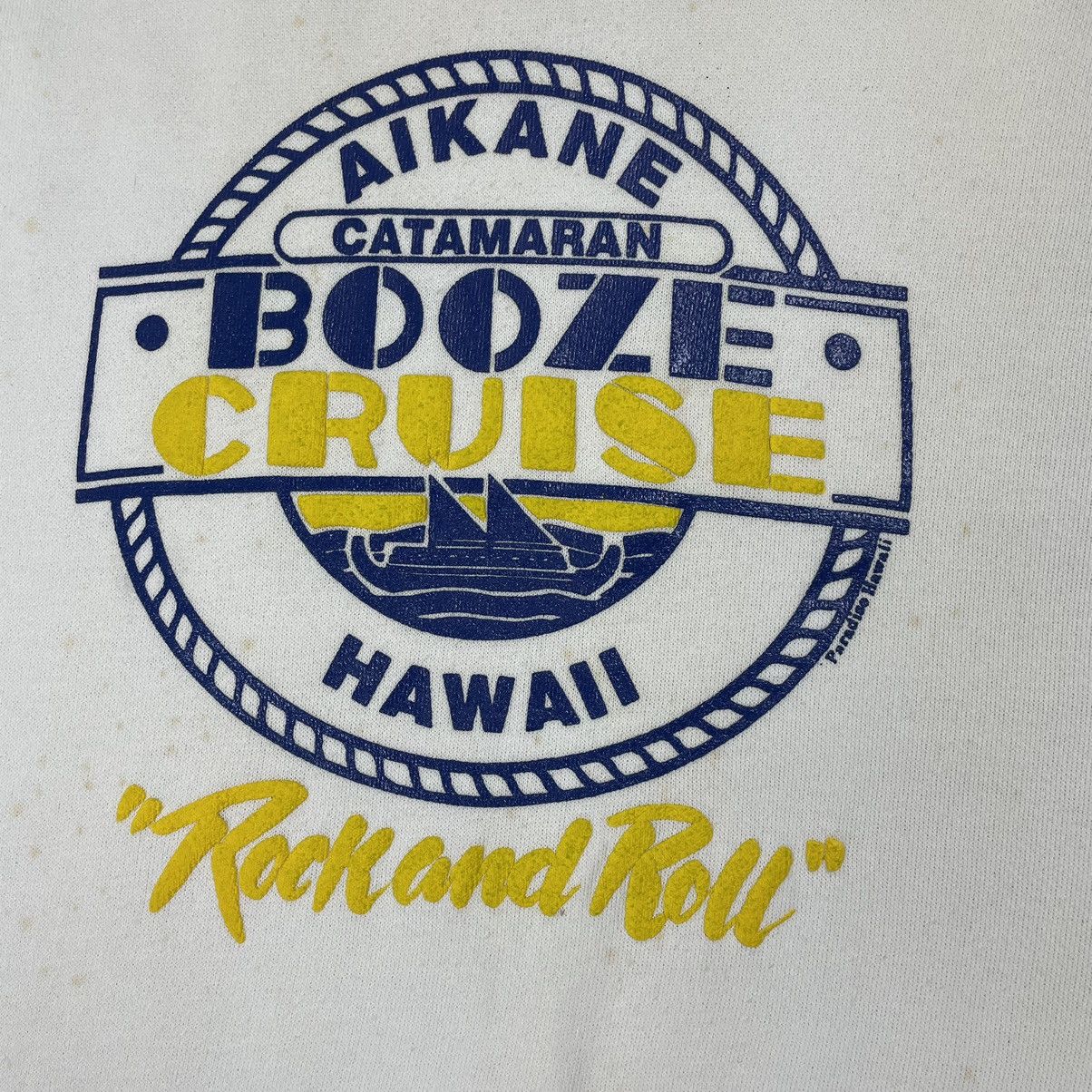 Vintage Vintage 80's Paradise Hawaii Booze Cruise Sweatshirt Size US XL / EU 56 / 4 - 6 Thumbnail