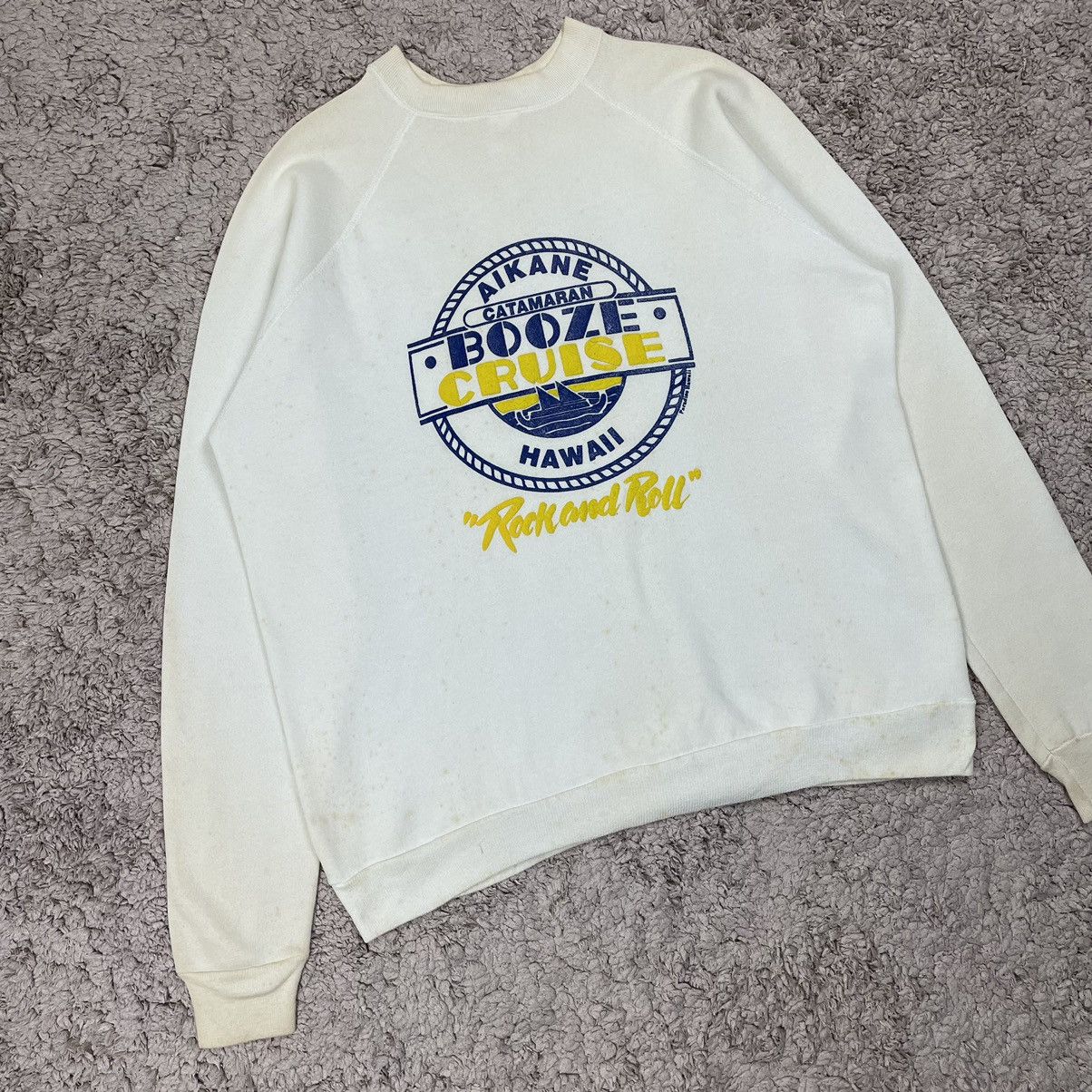 Vintage Vintage 80's Paradise Hawaii Booze Cruise Sweatshirt Size US XL / EU 56 / 4 - 3 Thumbnail