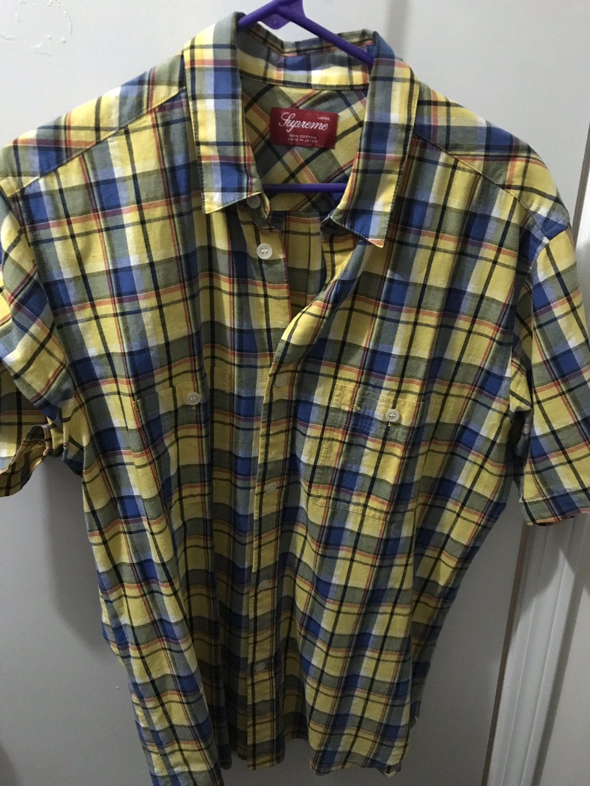 Supreme 2007 Supreme Tartan Button Up Shirt Size US L / EU 52-54 / 3 - 1 Thumbnail