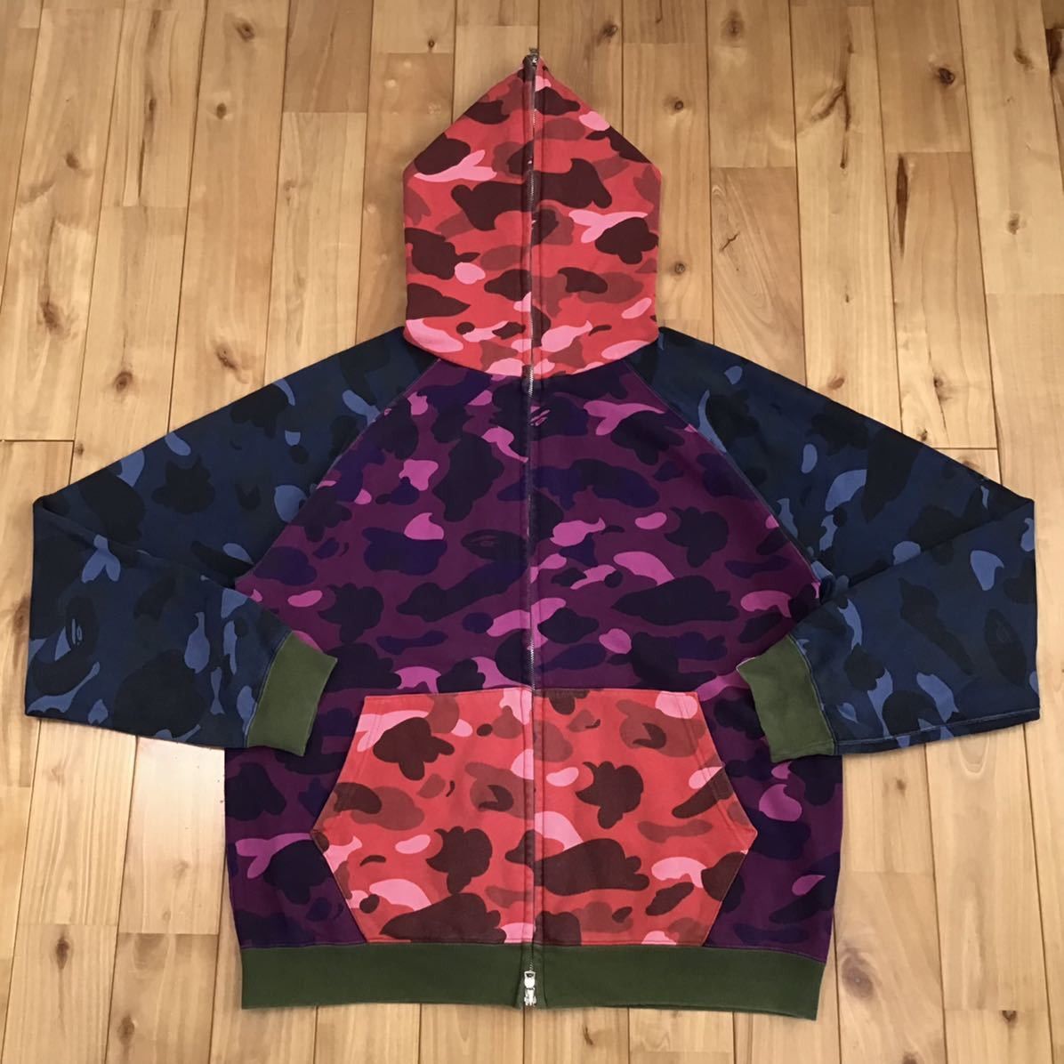 Bape BAPE Crazy camo full zip hoodie Size US M / EU 48-50 / 2 - 1 Thumbnail