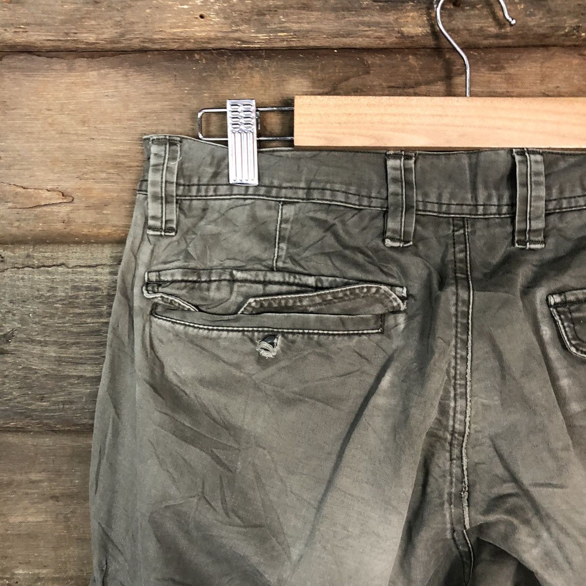 Japanese Brand × StraightFaded Good Day faded Green multipocket Cargo Pants #6898 Size US 29 - 13 Thumbnail