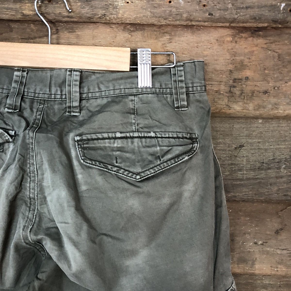 Japanese Brand × StraightFaded Good Day faded Green multipocket Cargo Pants #6898 Size US 29 - 14 Thumbnail