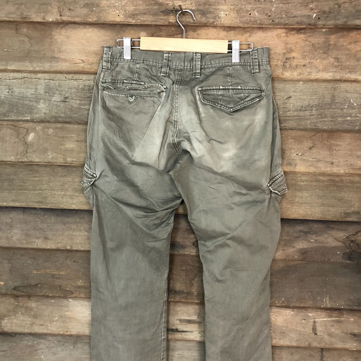 Japanese Brand × StraightFaded Good Day faded Green multipocket Cargo Pants #6898 Size US 29 - 11 Thumbnail