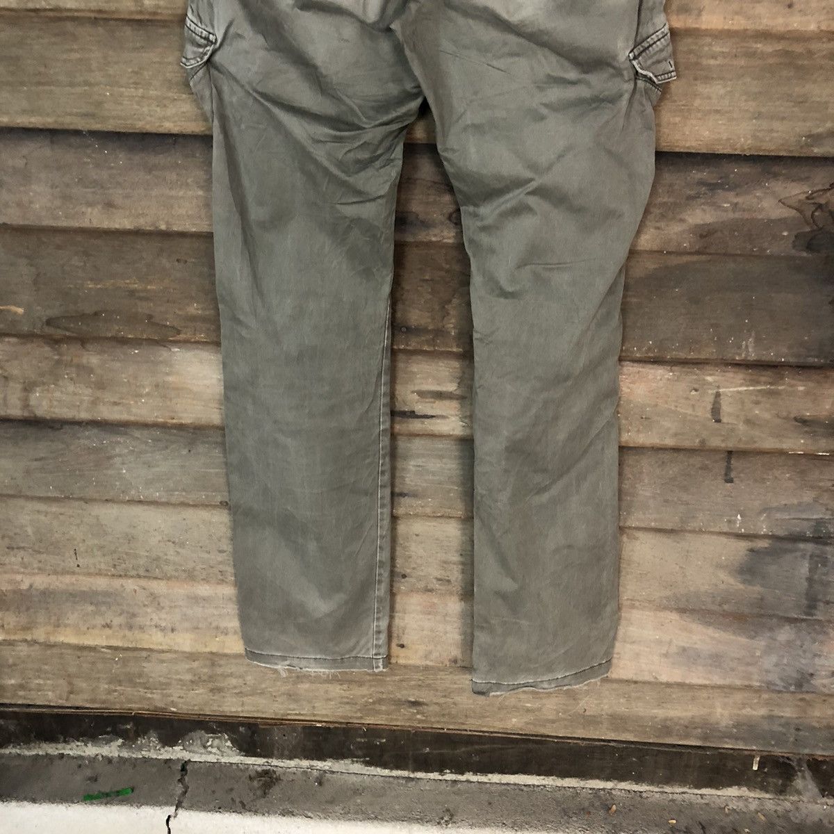 Japanese Brand × StraightFaded Good Day faded Green multipocket Cargo Pants #6898 Size US 29 - 12 Thumbnail