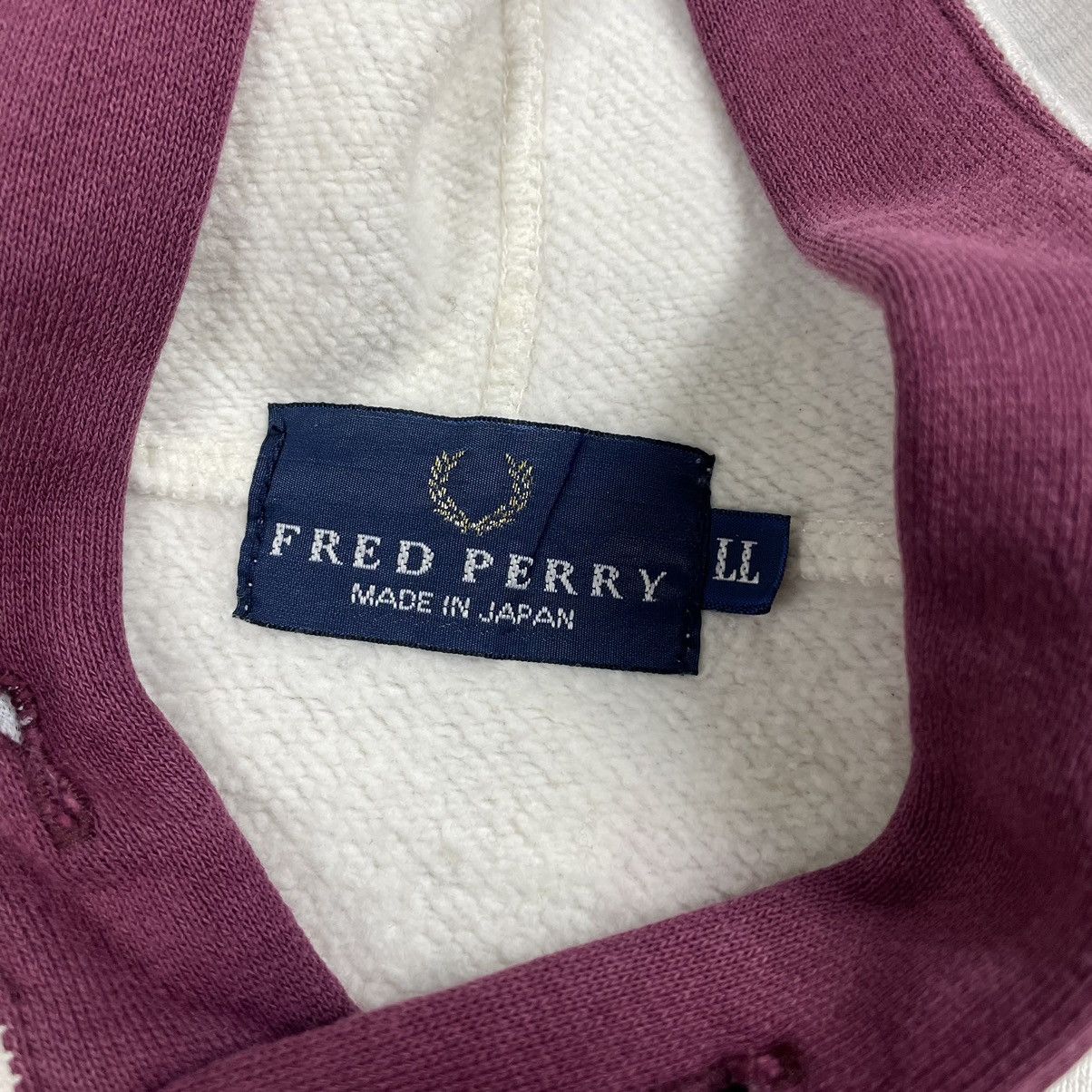 Designer Vintage Fred Perry Big Logo Hoodie Size US XL / EU 56 / 4 - 22 Thumbnail