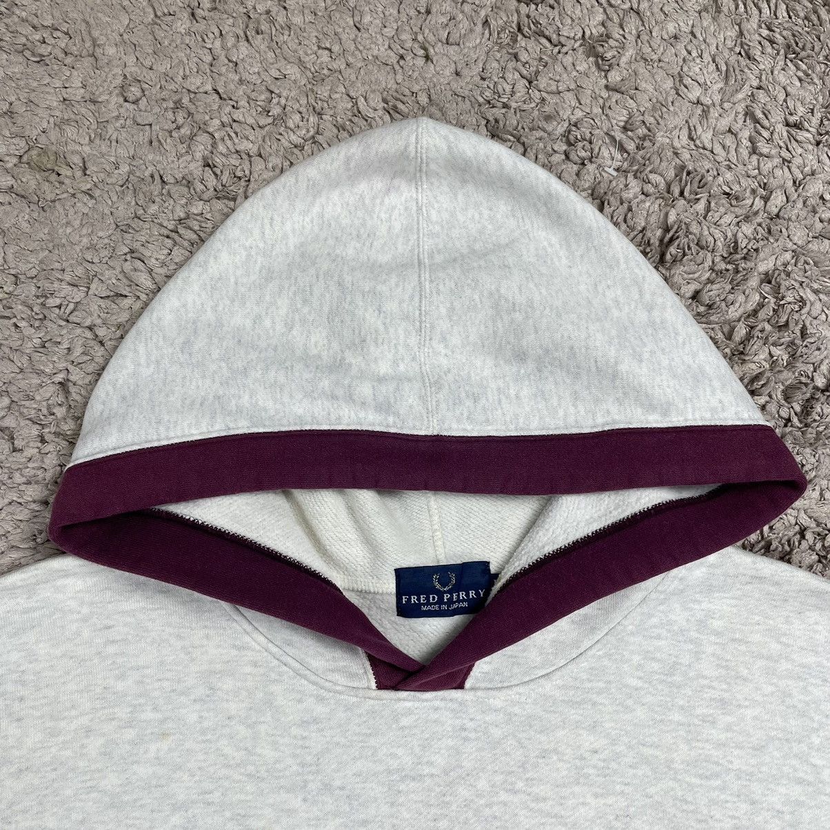 Designer Vintage Fred Perry Big Logo Hoodie Size US XL / EU 56 / 4 - 6 Thumbnail