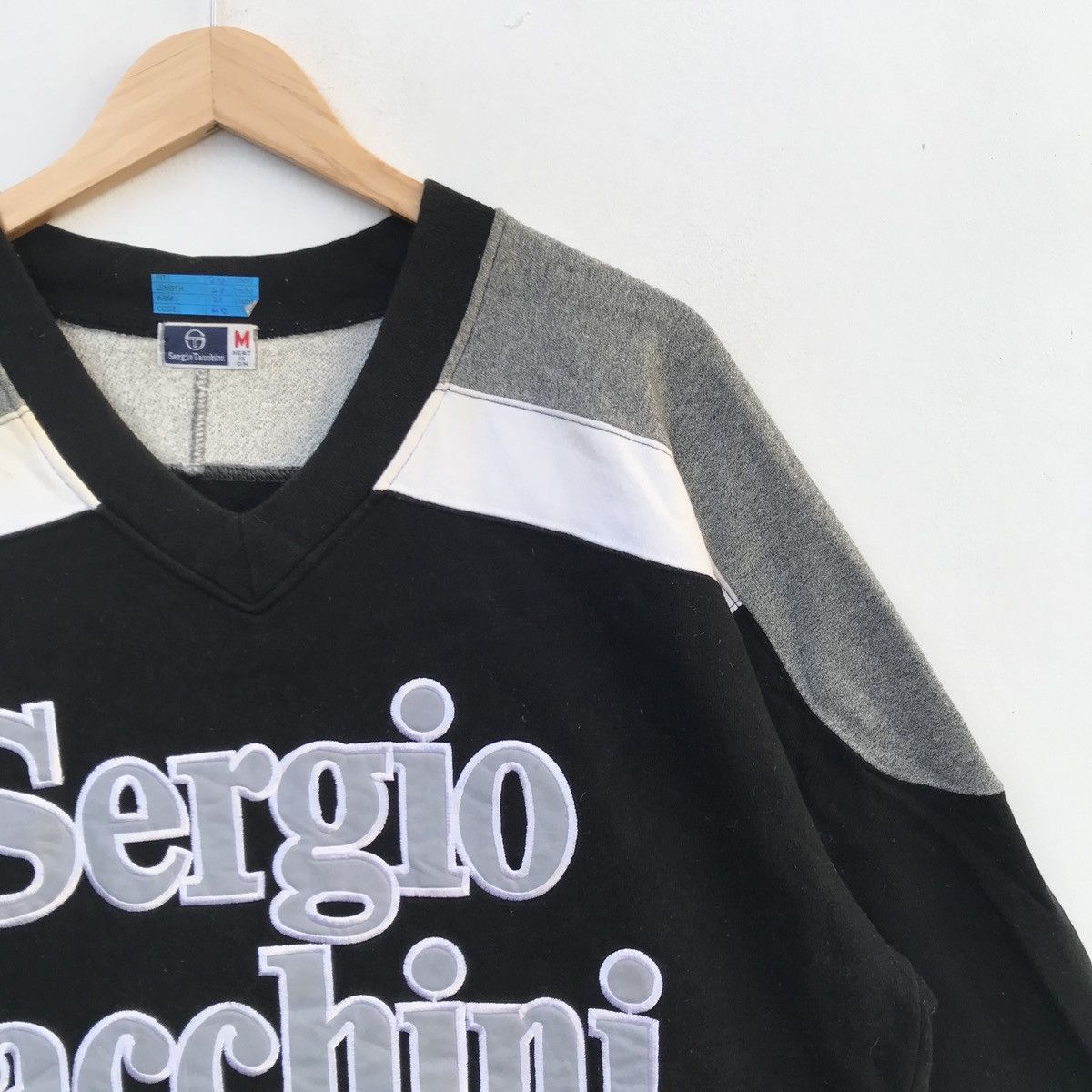 Sergio Tacchini × Vintage Rare Vintage Sergio Tacchini Big Logo Embroidery Size US M / EU 48-50 / 2 - 4 Thumbnail